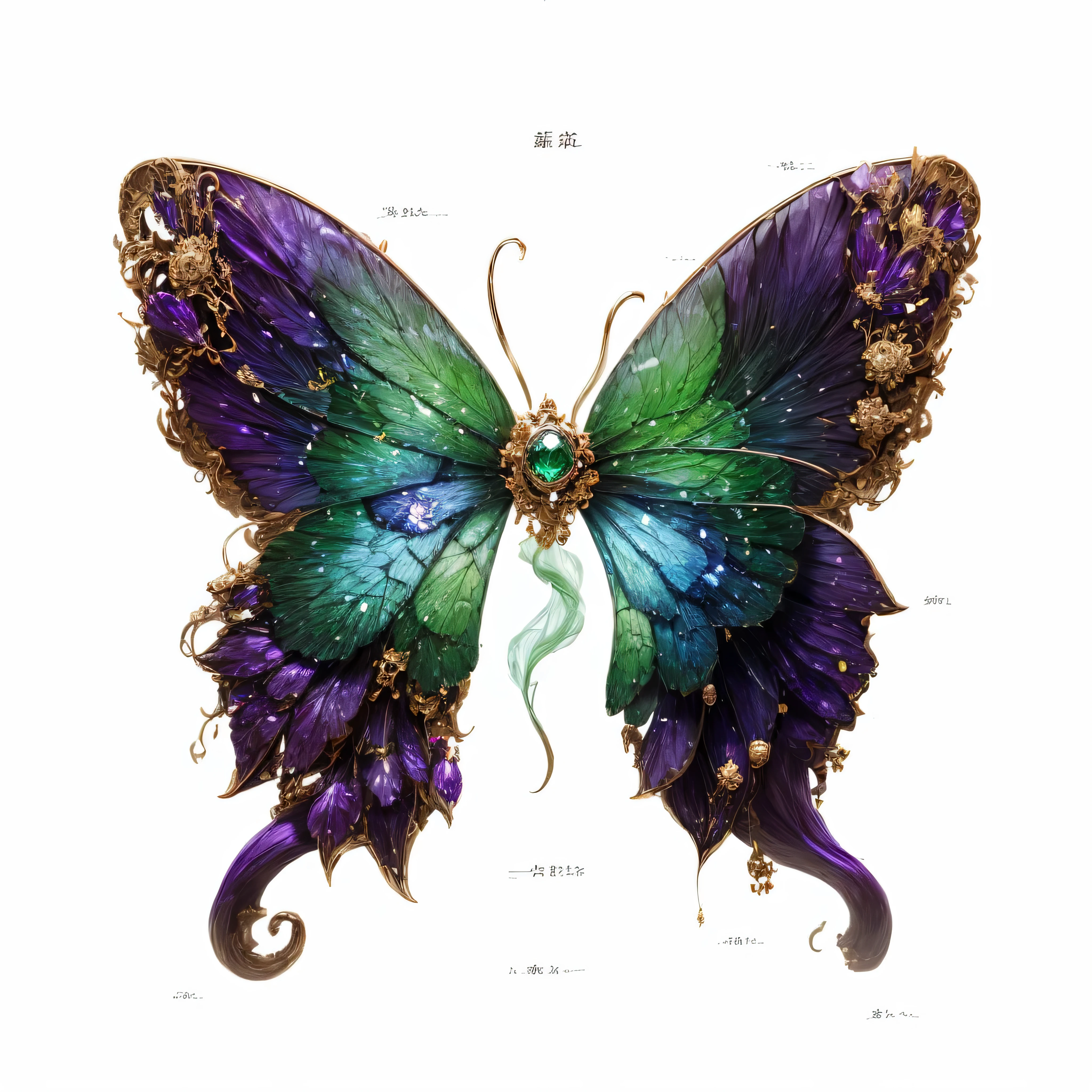 Ghost elements，green poisonous，Cesium element，There is a faint purple light inside