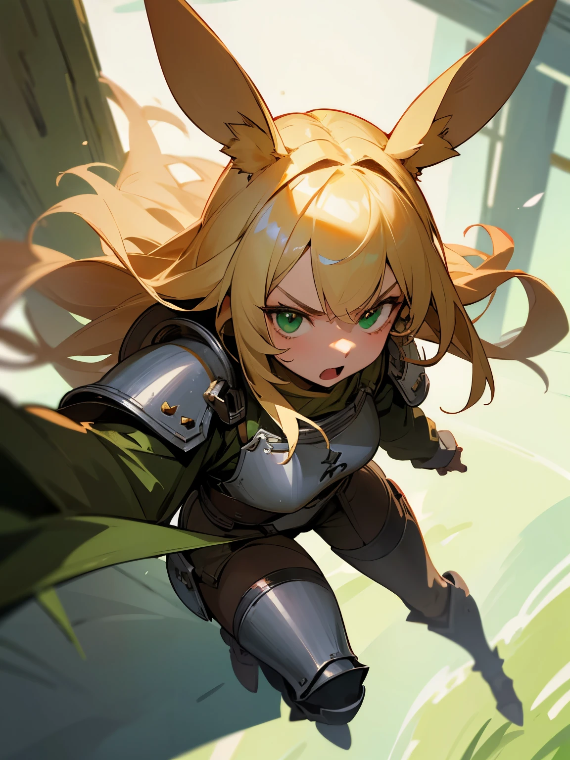 <lora:Final_Fantasy_Tactics_XLv2:1> a female, (masterpiece), best quality, highres, 4k, 8k, intricate detail, cinematic lighting, amazing quality, amazing shading, soft lighting, Detailed Illustration, official artwork, anime style, wallpaper, official art, ogre, fighter