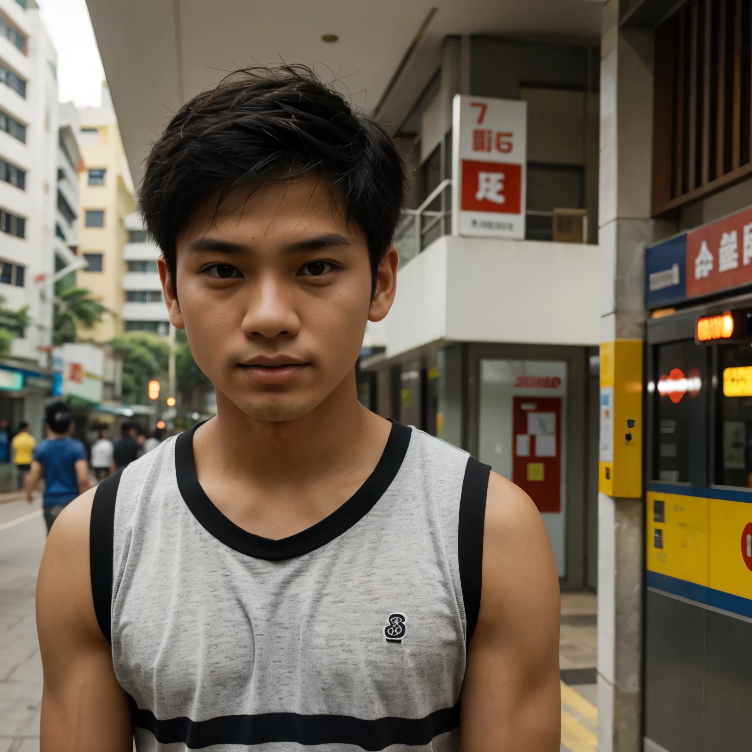 A singaporean mixed 17 years old boy