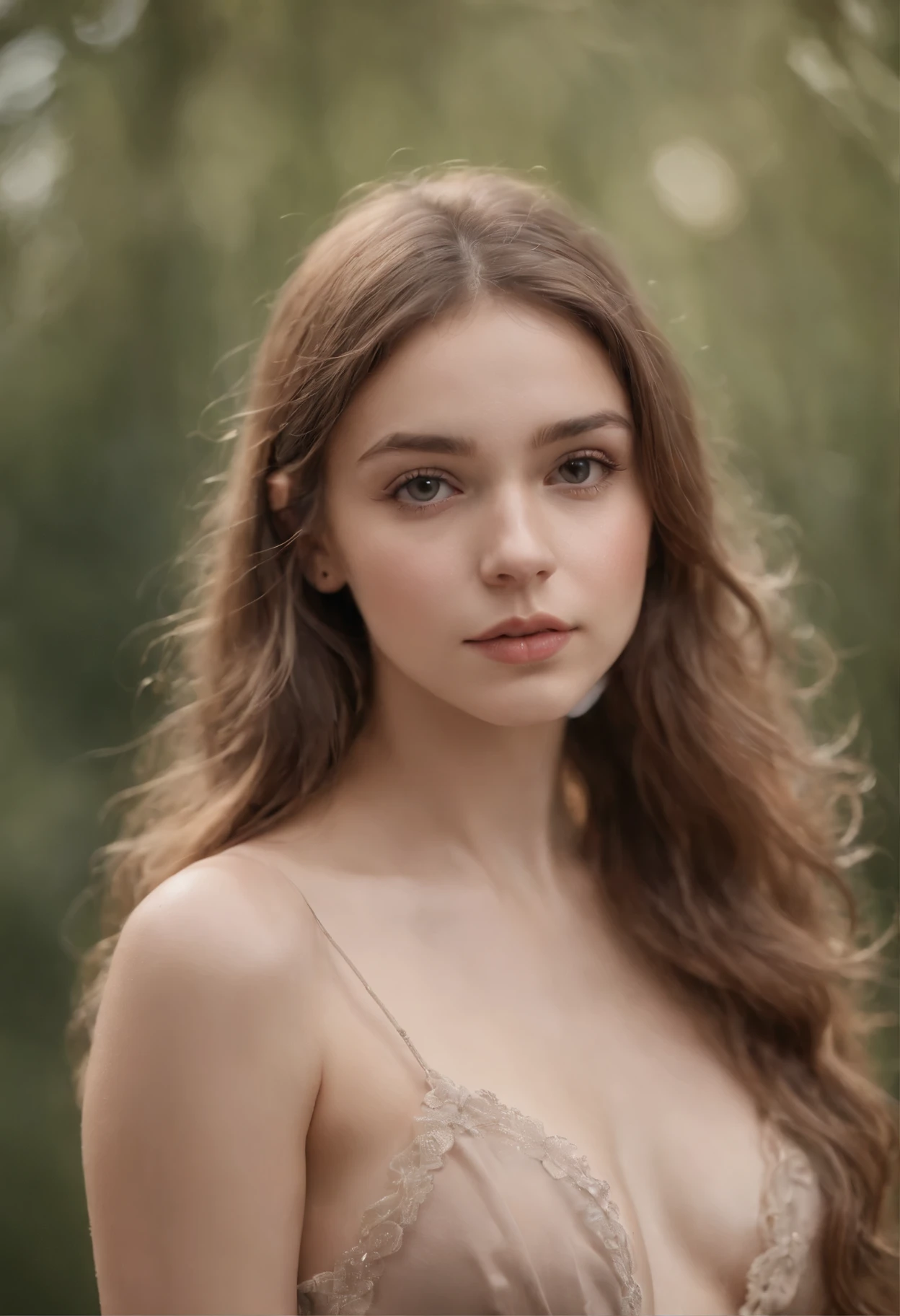 Create a nude teen gril with beautiful 