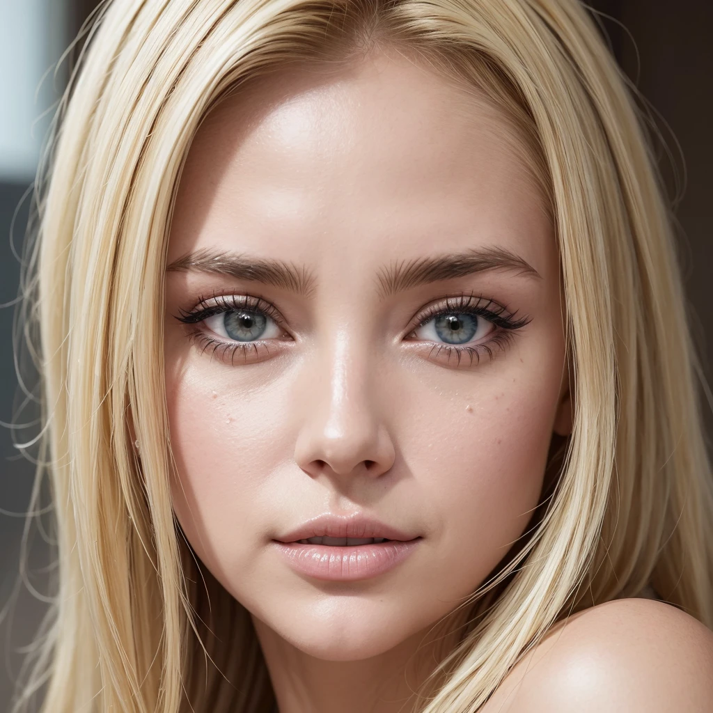 223yo, Skinny blonde girl, young, teen, in her bedroom, (highly detailed background, bedroom), wearing a crop top and jeans, pretty face, pink lips, cute, sweet, innocent, beautiful lighting, alone, shy, highly detailed face, (ultra realistic), realistic skin, makeup, lip filler, big pink bimbo lips, (bimbofication), cleavage, big ass, ((highly detailed face, detailed eyes, eye contact) seducing the camera 
