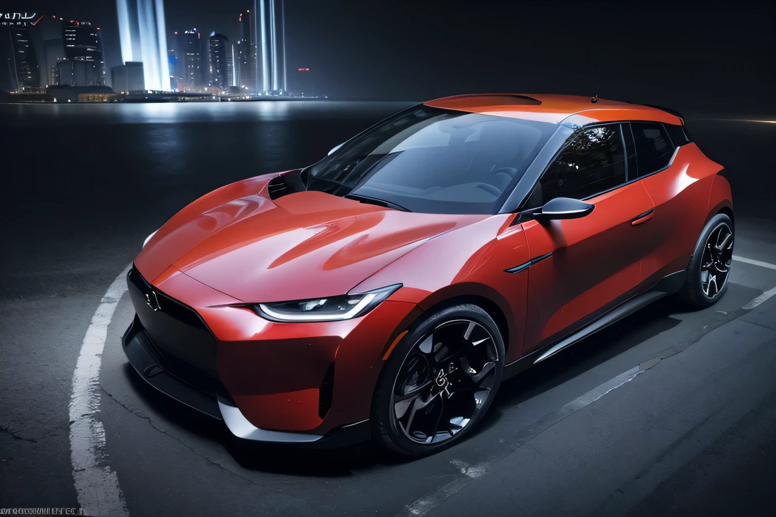 Small urban electric hatchback car concept,(Mejor calidad,4k,8K,high resolution,Obra maestra:1.2),ultra detallado,(realista,photorealista,photo-realista:1.37),HDR,HD,studio lighting , sharp focus, physically based rendering,extreme detailed description,profesional,vivid colors