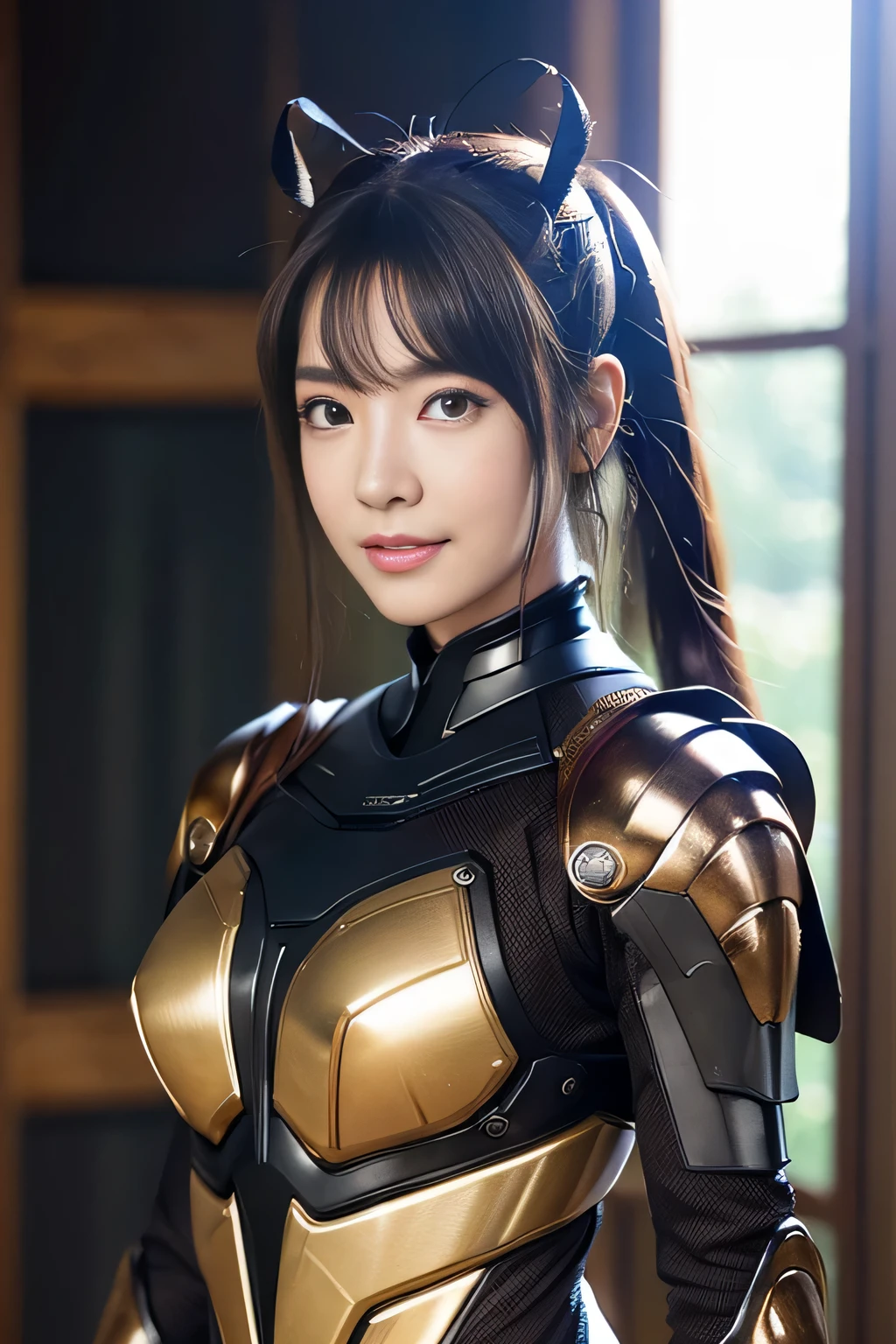 (High resolution,masterpiece,highest quality,Very detailed CG, anime, official art:1.4), realistic, photograph, amazing detail, everything is complicated, shiny and glossy,Amazing number of layers, 8K wallpaper, 3D, sketch, cute, figure,( alone:1.4), perfect female proportions,villain's daughter, (Fusion of dark brown cockroach and lady:1.4), (brown cockroach woman:1.2), (brown cockroach woman:1.2), (Fusion:1.2), (alone:1.4), (evil smile:1.2), muscular, abs, (Cockroach brown exoskeleton bio insect suit:1.4), (Cockroach brown exoskeleton bio insect armor:1.2), (brown transparent cockroach feathers:1.4), (Antennae of brown cockroaches:1.3),