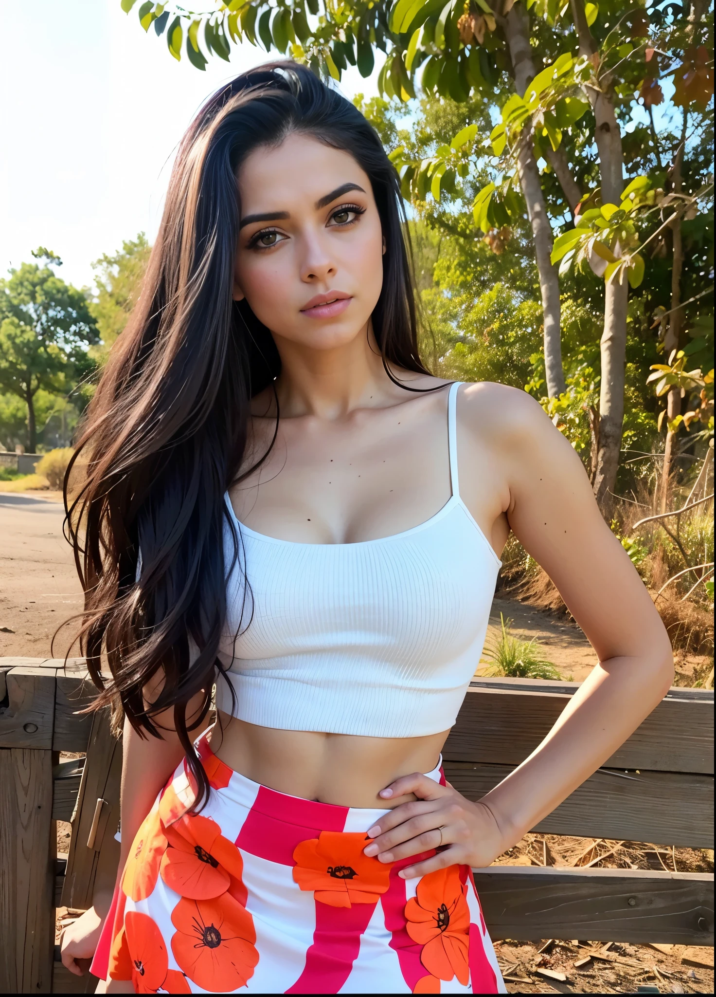 um close de uma mulher com cabelos longos e uma blusa branca, Violeta Myers, usando um top cropped sexy, jovem com longos cabelos escuros, linda mulher mexicana, 18 anos de idade, nina dobrev, Alanis Guillen, 21 anos de idade, modelo do instagram, Julia Fontes, beleza de cair o queixo, lindo rosto latina, beleza de cair o queixo, Marisha Becker