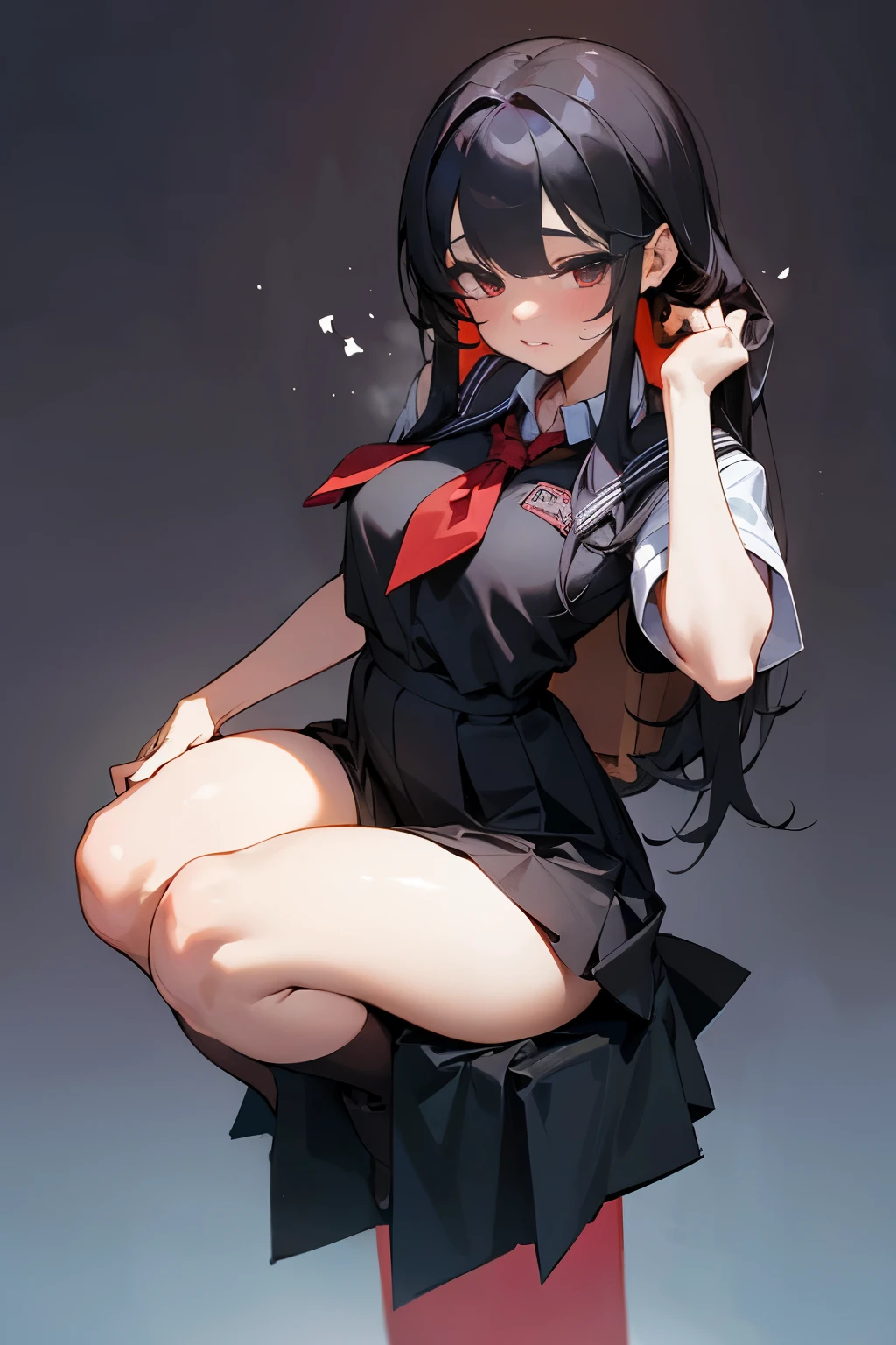 Cute girl, wearing a black dress, school uniform 🔞🔥🍑🍒⭕️🍆🍑🍑🍑⭕️⭕️⭕️