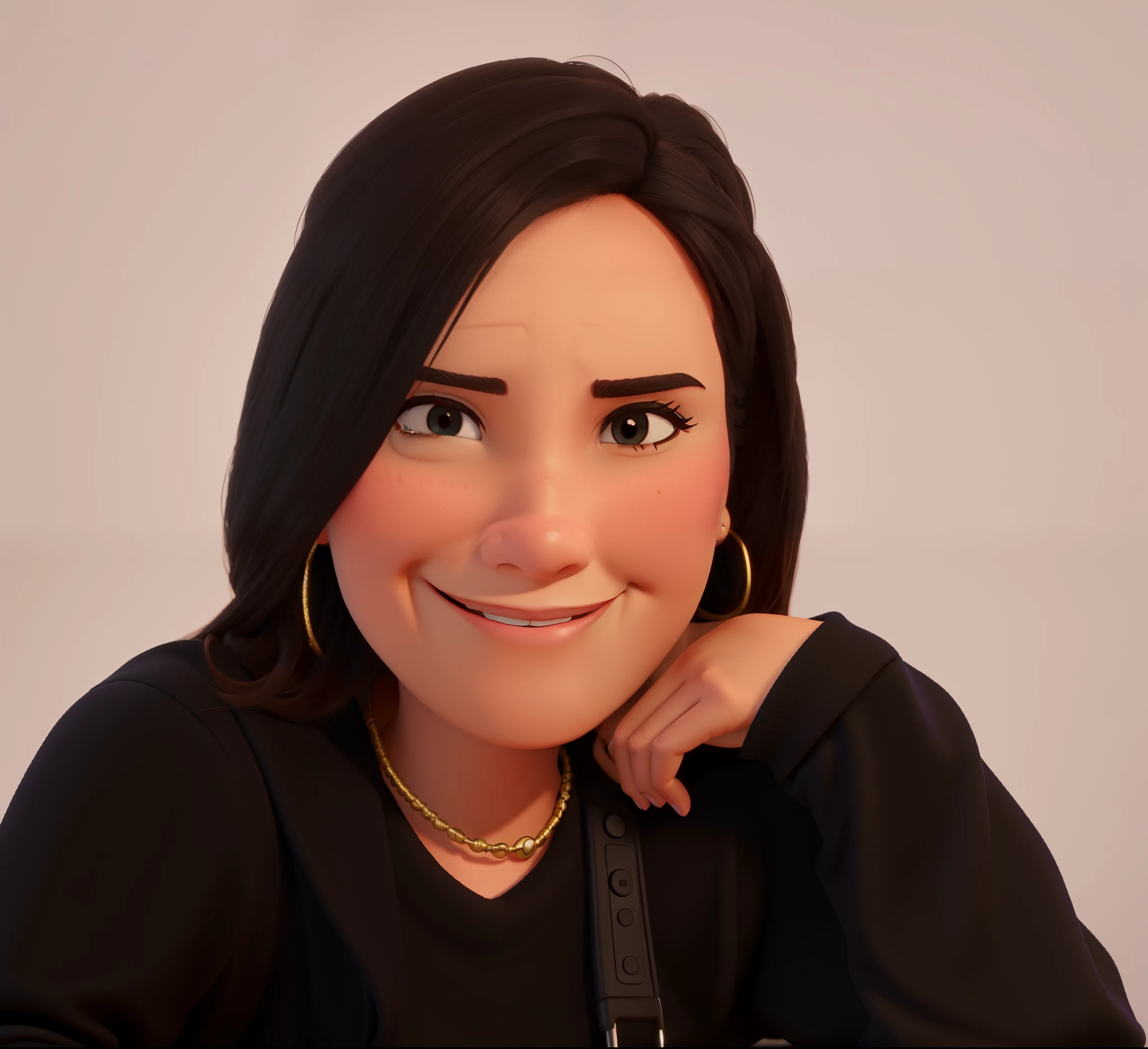 mujer estilo diney pixar en alta calidad, full hd