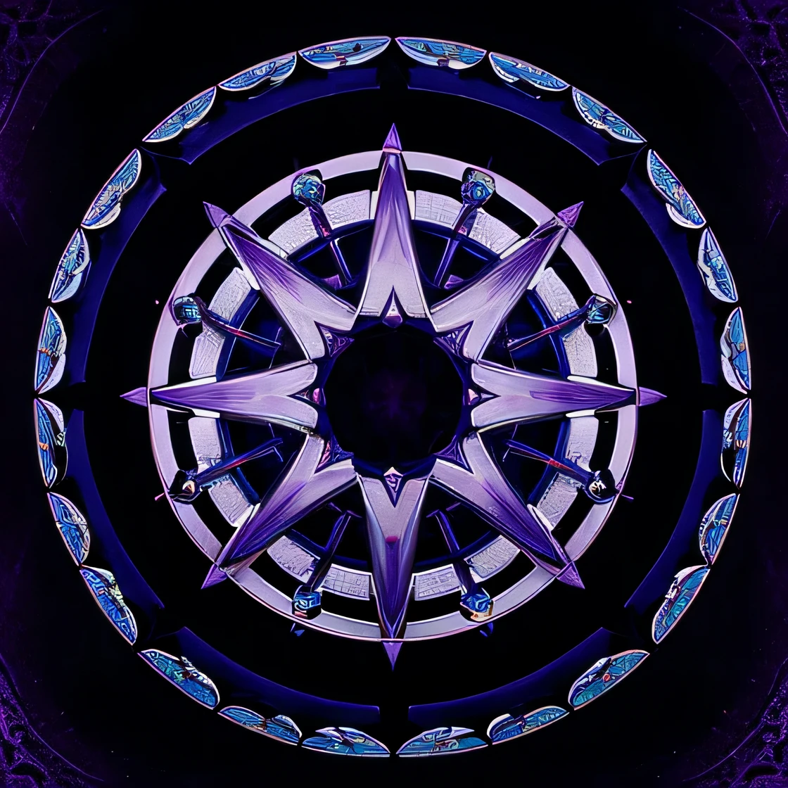 symbol of philosophy, harmony, system, center, nature, love, empathy
purple turquoise hues
exquisite detail