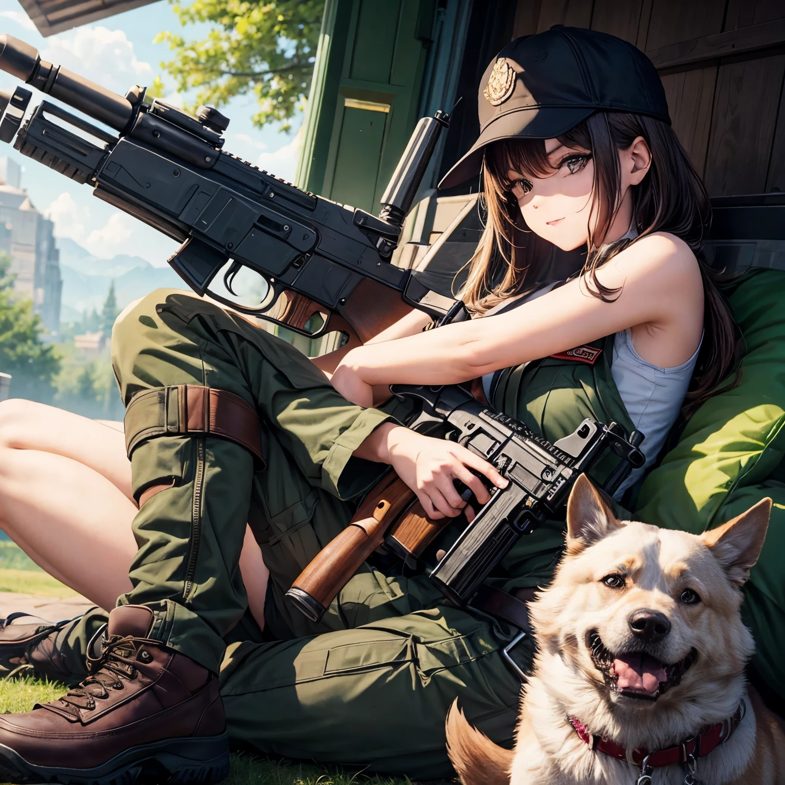 Dog with ak47