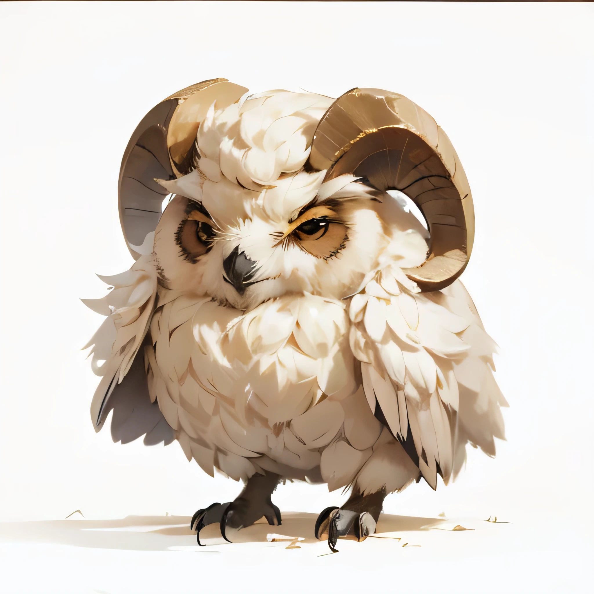 Sheep, owl,