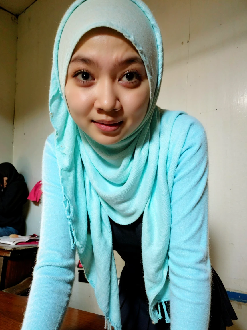 Cute malay girl hijab, naughty, , seductive school uniforms