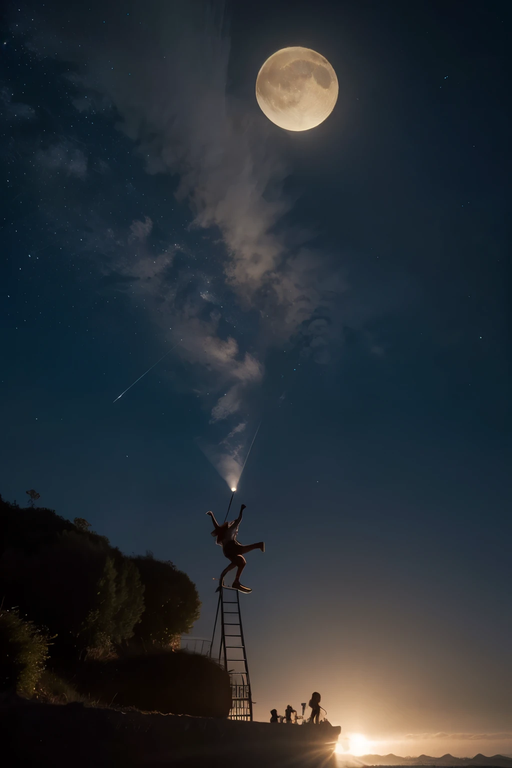 Todos pueden contemplar la luna y tratar de alcanzarla alzando sus manos, pero pocos conocen la sensacion de pegar de saltos por alcanzarla y sentirla aunque sea un segundo