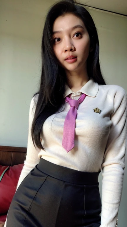 mature malay girl long black hair, naughty, nude, camel toe, seductive school uniforms, perfect studio lighting, sextoys brand ambasador,