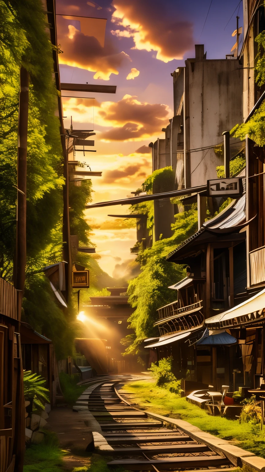 Paisaje urbano. Con el mismo estilo poner diferentes escenarios tales como tiendas, parques, casinos. Aeropuertos, puertos de barcos, rieles de tren.