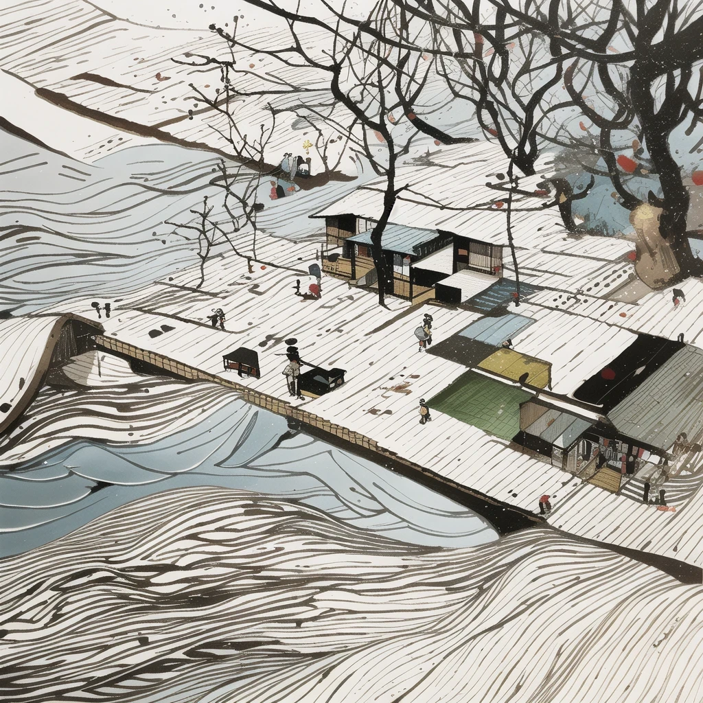 cafes,Wu Guanzhong
