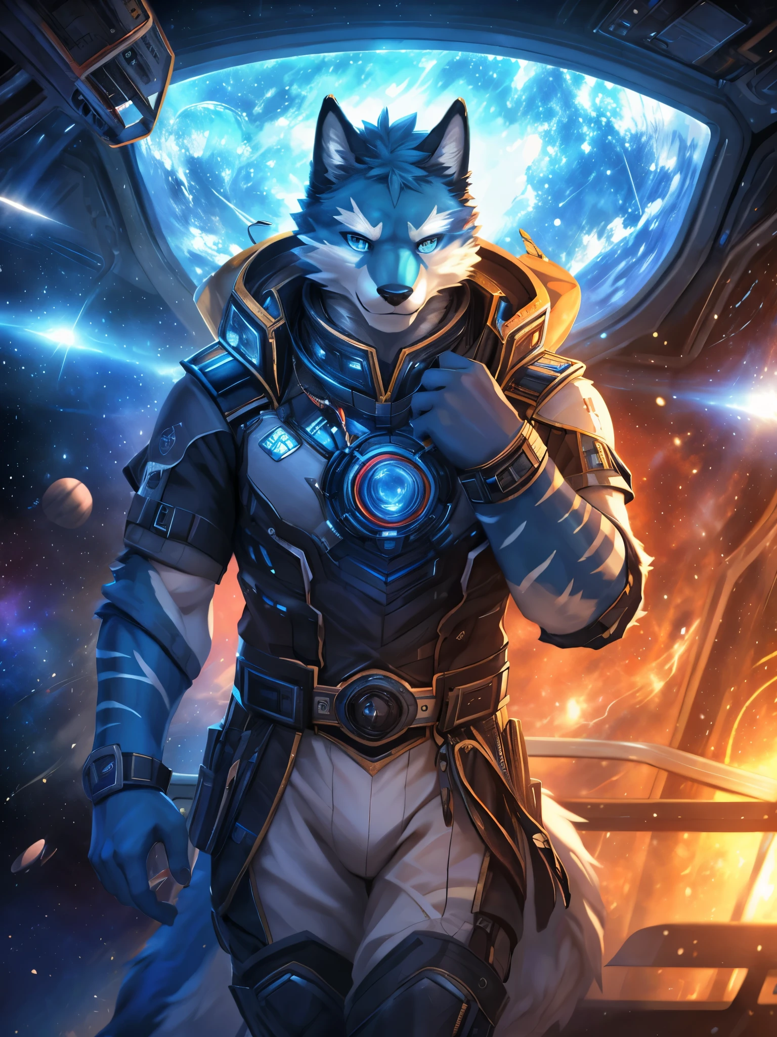 posted on e621, (by Chunie), male, Argo (/knights college/) anthro, solo, (Realistic eye details 1.2), anime character, arafed image of a man in a space station with a mask, pov furry art, anthro paw pov art, furry paw pov art, commission for high res, furry art!!!, very very beautiful furry art, furry art, on a space station, in a space station, fursona furry art commission, detailed fanart, fursona art, furry fantasy art, slim body, full body like, in a panoramic view, masterpiece, Abstract beauty, ultra detailed face, depth of field, motion blur, high details, high quality, award winning, HD, 16k, (best quality,4k,8k,highres,masterpiece:1.2),ultra-detailed,realistic:1.37,HDR,UHD,studio lighting,extreme detail description,professional,vivid colors,bokeh,lively atmosphere, natural lighting