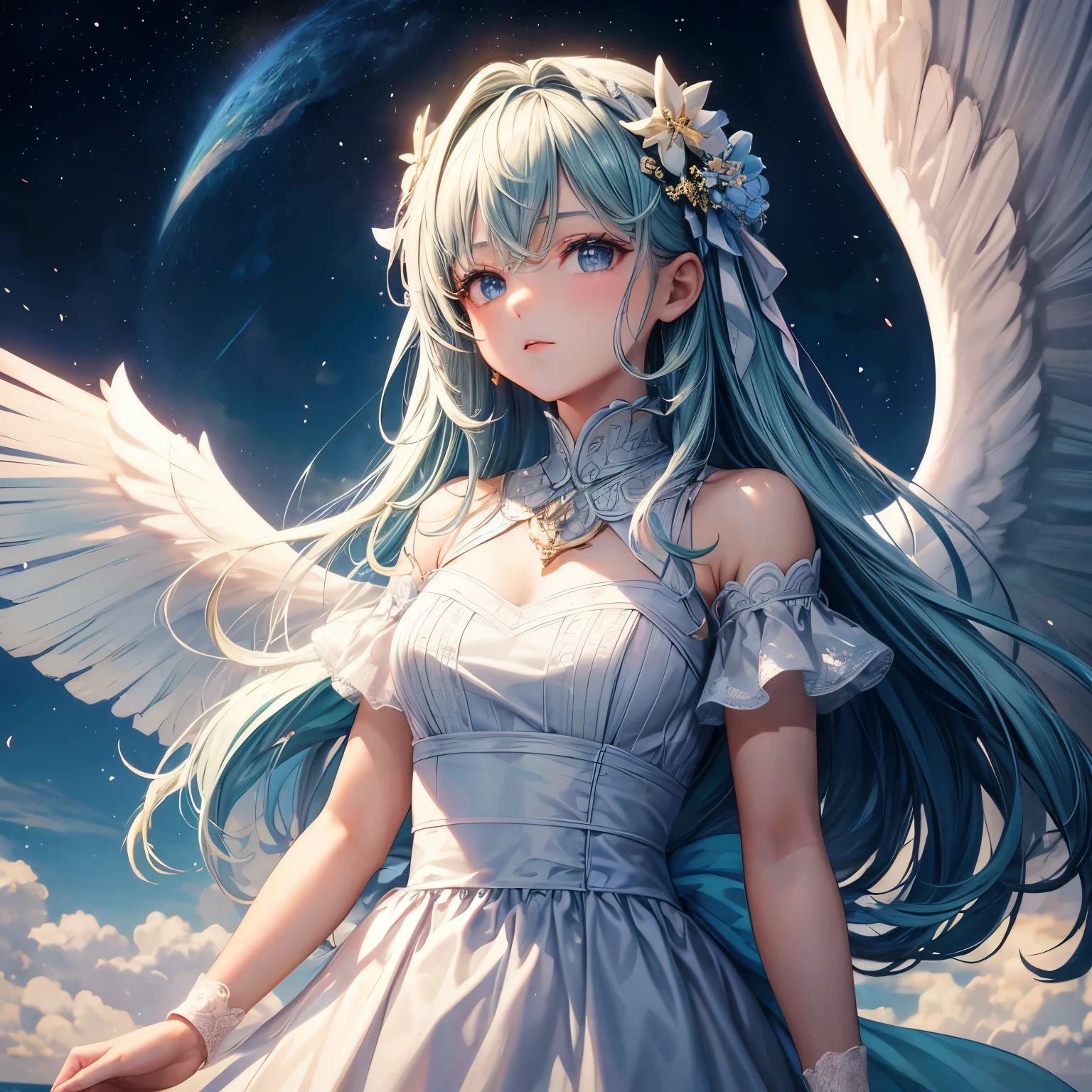 1 girl, Mages,have, have a lot of details,look at viewer(Masterpiece, best quality:1.2)