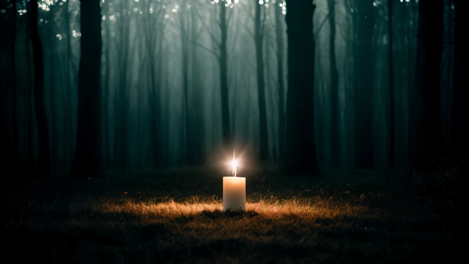 ((melhor qualidade)), ((obra de arte)), (detalhado), A captivating cinematic conceptual photograph of a flickering candle, casting a mesmerizing interplay of light and shadow. The candlelight illuminates the dark space, revealing delicate wisps of mist that dance in the air, shimmering with a hint of sparkle. The atmosphere is serene, yet mysterious, evoking a sense of wonder and enchantment. The composition is beautifully framed, inviting viewers to step into this magical realm and experience the ethereal beauty of light and shadow., cinematic, conceptual art, photo