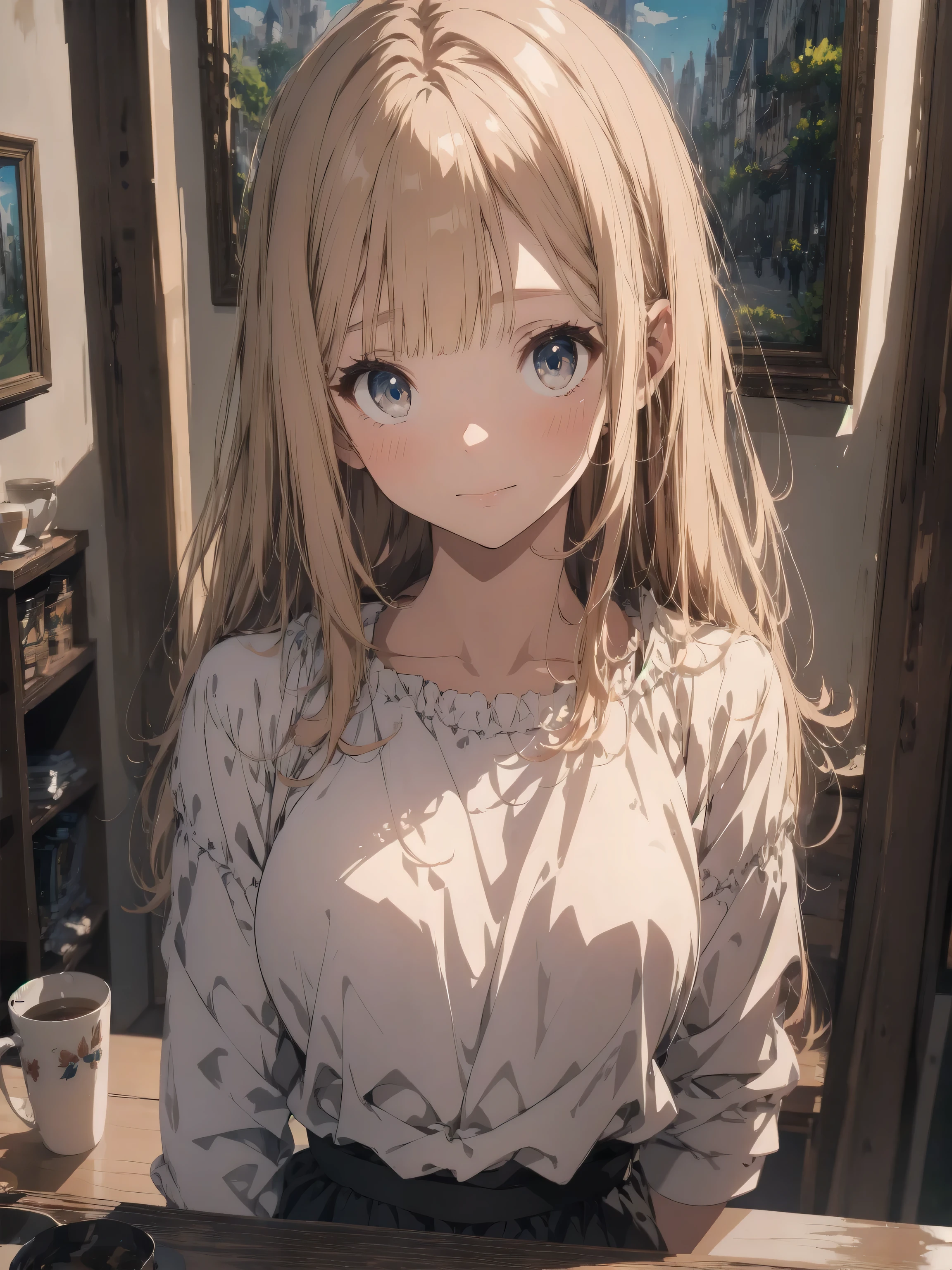 masterpiece, best quality, an extremely delicate and beautiful girl,an extremely delicate and beautiful, world masterpiece theater, ultra-detailed, highly detailed, best quality, blonde hair, highres, extremely detailed,1girl, best quality, illustration, looking at viewer, impasto, canvas, oil painting, realistic, realist ,real,