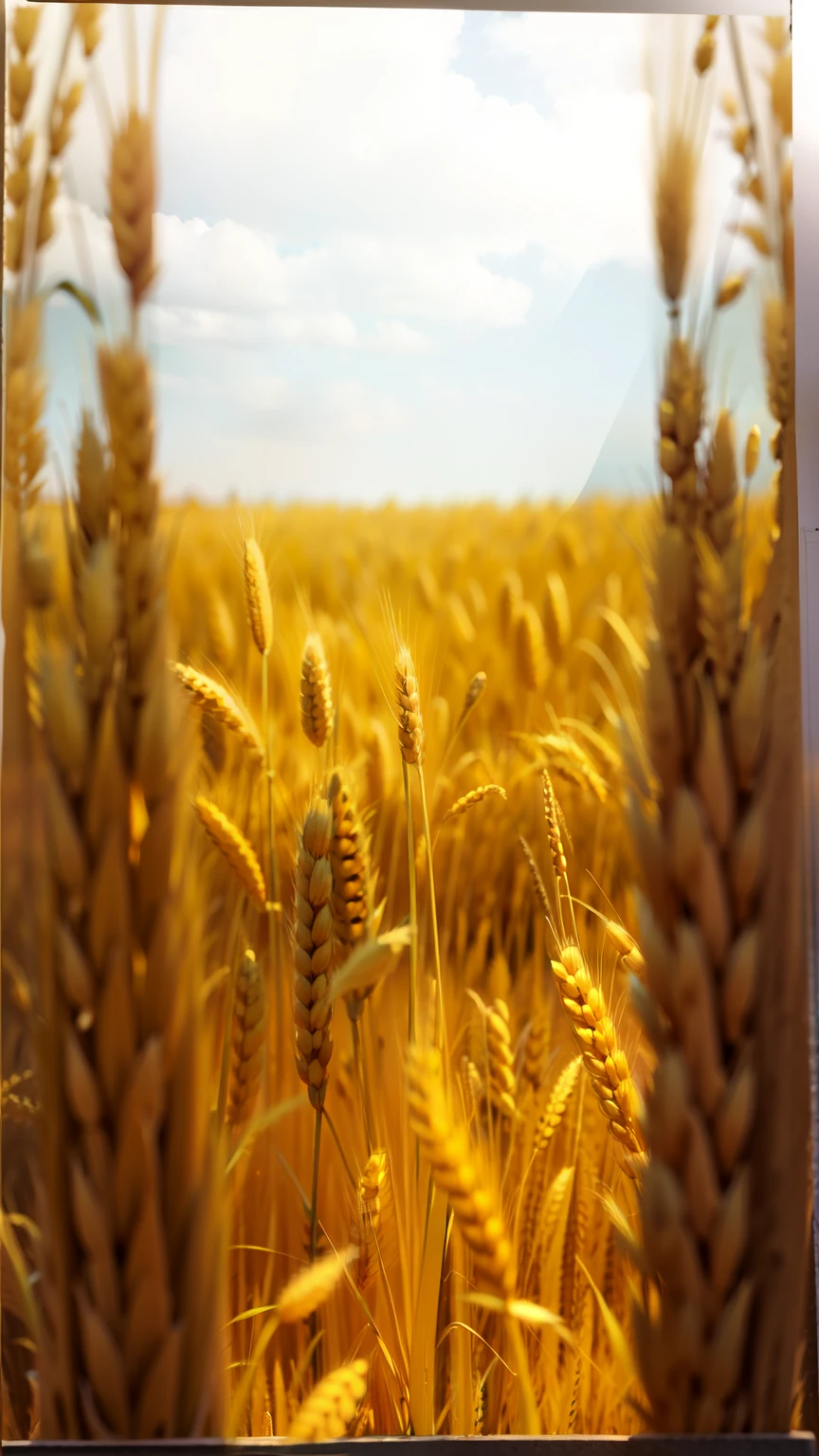 there is a picture of a field of wheat with a sky background, wheat fields, immense wheat fields, field - blur, on the vast wheat fields, grain kodak, walking through a field of wheat, wheat field, vast wheat fields, in a wheat field, in field high resolution, empty wheat field, by Jon Coffelt, walking in the wheat field