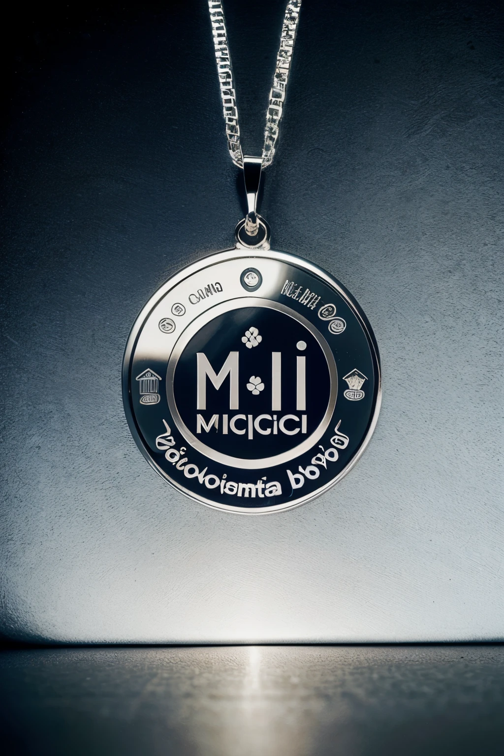 logotipo para un llavero circular de una mezcla de biologia con matematica, que tenga un microscopio y una cadena de ADN y cosas matematicas