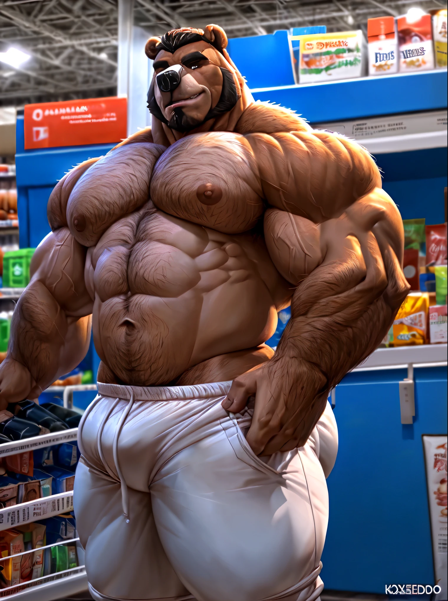 arruinado:   muscular de human bear Cafe wearing 拳击手套. 4k, high resolution, best de quality, perfect de color, perfect shade, perfect de something, publicado por：e621, hairy body, own de, bear Cafe, 腿perspiration, el vello corporal, older de, male,tanga blanca( Bultos grandes :1.4) , male, (muscular de, grandes musculos:1.7), (Huge size，De peso pesado:2.0)tree trunks, Correct de anatomy, (Realistic fur, Delicate fur, epic, Obra maestra:1.2), (Detailed de supermarket background, crowded crowd), de Dark Tarantula Fiddler, autor：Chunni, autor：kusanagi, Bonifasco Lighting), (pantalones cortos de boxeo:1.2), (Delicate eyes:1.2), perspiration de:2, perspiration:1.2, shiny fur, posing for the camera, Detailed de supermarket background，crowd de crowd, Confidence de, grandes musculos, de, Lesbiana de cuerpo completo, anexo, serious expression，ripped shorts