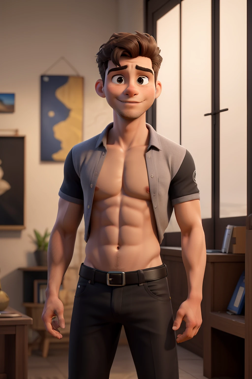 ((melhor qualidade)), ((obra de arte)), (detalhado), garoto masculino preto usando fone de ouvido
