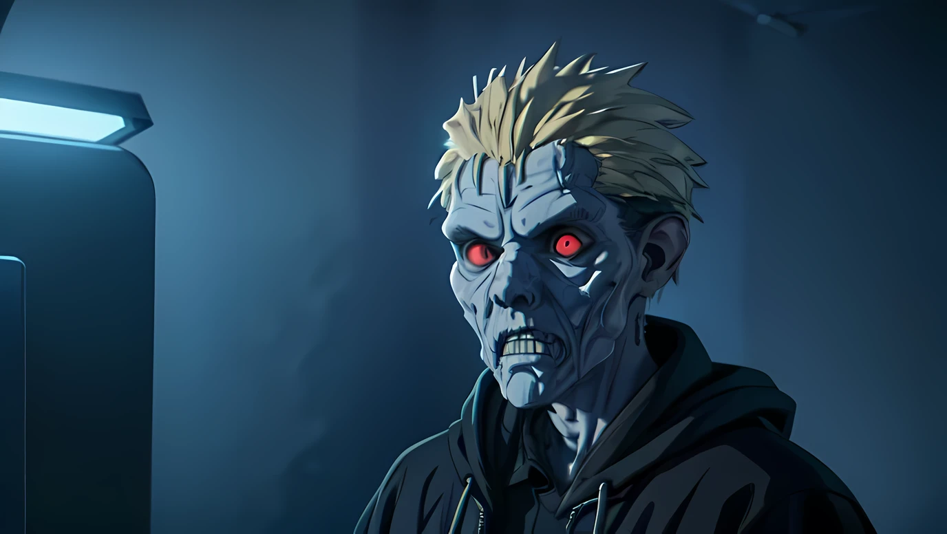 SCP-069 Segunda Oportunidad, from Historia de SCP, SCP-069 is a presumed entidad humanoide of apariencia variable and gender, a kind of zombie cambiaformas, since it will take the appearance, manierismos, y conocimiento de un ser humano recientemente fallecido, detailed character design, entidad humanoide, apariencia variable, cambiaformas, zombie, misterioso, Historia de SCP, cinematographic, pintura digital, dark atmosphere, sombreado realista, Concept art by Simon Stålenhag and HR Giger., 4k resolution, spooky lighting, Obra maestra
