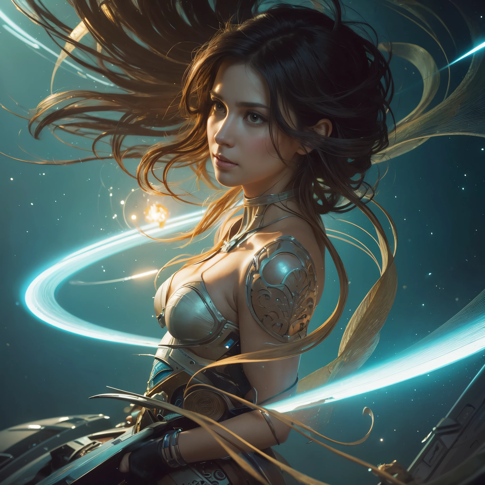 science fiction spread, fibonacci, intrincado, muy detallado, pintura digital, art station, arte conceptual, color rico, liso, sharp focus, illustration, Motor irreal 5, 8K, Arte de Artgerm, Greg Rutkowski y Alphonse Mucha.