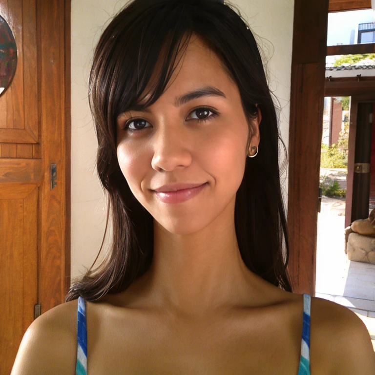(masterpiece, best quality:1.2), 1girl, solo, skinny, beautiful, small breast, discret smile