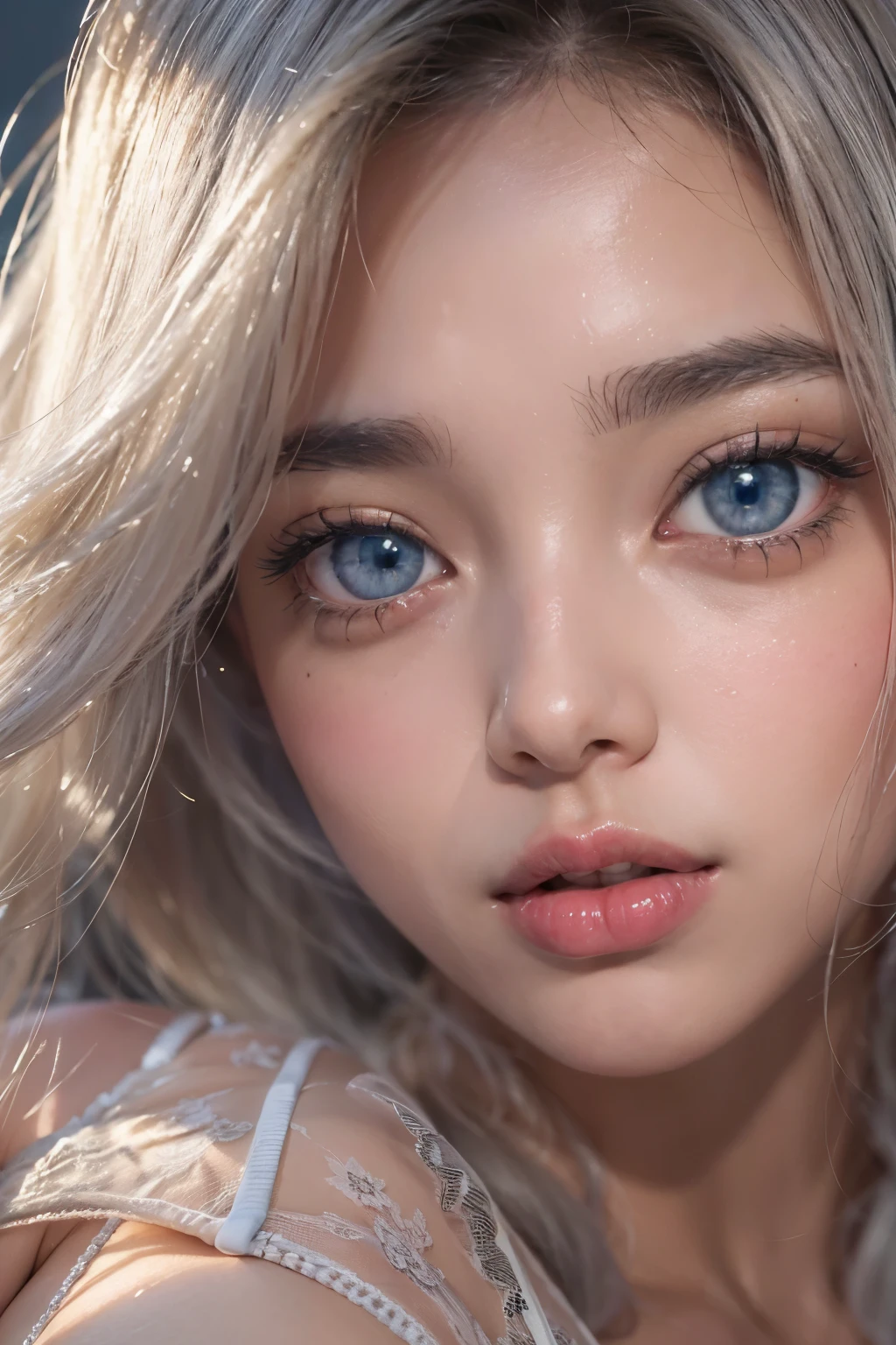 1woman, (Ultra realistic, high res), (highly detailed eyes, highly detailed hair, highly detailed face, highly detailed plump lips), (off shoulder with open breasts), breasts, upper body, caute smile, (best quality:1.4), Raw photo, (realistic, photo-realistic:1.37), professional photography, cinematic light, (fine face: 1.2),fashion model 20 years old, cute, [[[[pure eyes]]]], [[[[closeup]]]], [[[[chest]]]], [[[[neck]]]], [[[[shoulders]]]], perfect eyes, perfect iris, perfect lips, perfect teeth, perfect skin, soft front light, glow, HDR, (muted colors:1.2), Retrato da mulher、white skin、((cabelo Castanho ondas suaves)) Best Blanco Romantico、8K resolution、Frente Illuminada、アメリカの女の子のPortrait、solo、20-year-old、beautiful face、Upper body、medium side cut、beautiful silver and black hair、beautiful little face woman, solo,　black theme,　look at the audience,one woman, It&#39;s real, Wolfzan-6500-V1.3, anime、animeスタイル、beautiful diamond eyes、20 year old american girl、braided hair、swimsuit、portrait beautiful detailed woman, very detailedな青い顔, Reality, beautiful narrow blue eyes, huge file size, Super detailed, High resolution, very detailed, highest quality, masterpiece, An illustration, very detailed, ticker, Unite, 8K painting wallpaper, fine, fine details, masterpiece, highest quality, Hvery detailed ticker uniform 8K wallpaper, face light movie lighting、cuteブラウス, dark background, oil, masterpiece, diffused soft film lighting, Portrait, highest quality (perfect face:1.4),stunning girl pictures,(8K and、photorealistic:1.25) 、(lip gloss、eyelashes、shiny face、shiny skin、highest quality、超High resolution、Depth of the bounds written、chromatic aberration、caustic road lighting、natural shading、sexy 1girl, Extremely cute, Amazing face and eyes, (Beautiful lovely smile), (extremely detailed beautiful face), bright and shiny lips, (cute bikini:1.3), (very elaborate lace bra:1.5), smooth skin, super beautiful, attractive, (Best Quality:1.4), (hyper quality), (Ultra-detailed), (hyper-realistic, Photorealsitic:1.37), Authentic skin texture, complex details, extremely detailed CG unified 8k wallpaper, RAW Photos, professional photograpy, Cinematic lighting, coast, sea, palm trees,masterpiece, best quality, high quality, High definition, High quality texture, High quality shadow, high detail, beautiful detailed, finely detailed, extremely detailed cg, detailed texture, a realistic representation of the face, realistic, colorful, delicate, Cinematic Light, sidelighting, Lens Flare, Ray tracing, sharp focus, (intrica