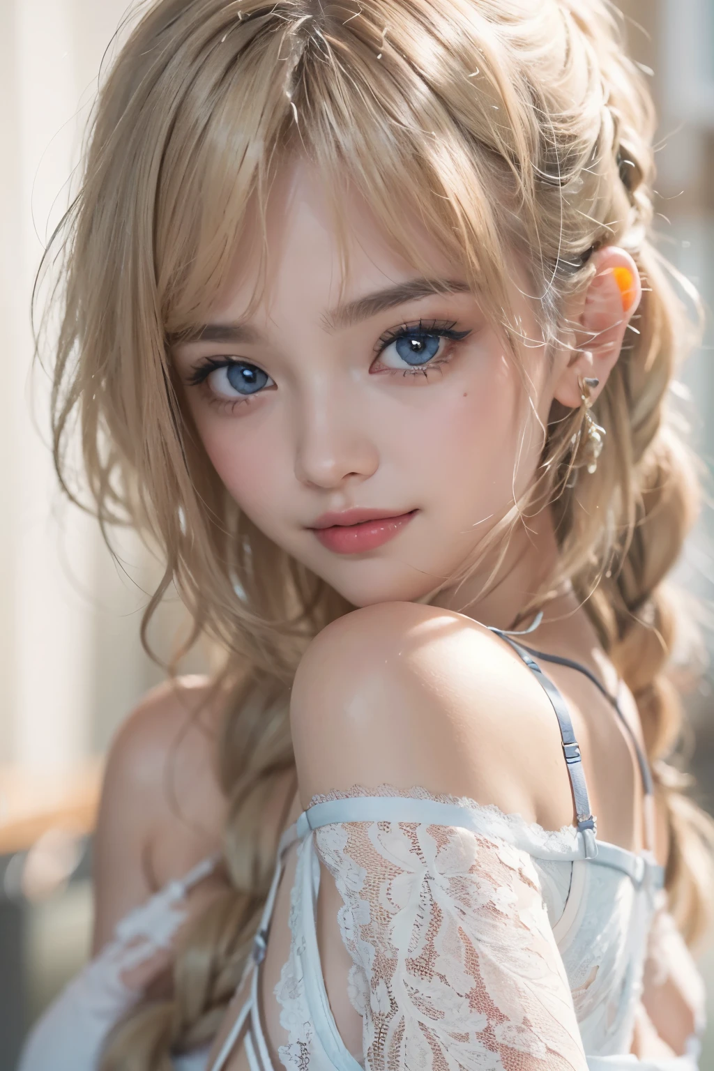 1woman, (Ultra realistic, high res), (highly detailed eyes, highly detailed hair, highly detailed face, highly detailed plump lips), (off shoulder with open breasts), breasts, upper body, caute smile, (best quality:1.4), Raw photo, (realistic, photo-realistic:1.37), professional photography, cinematic light, (fine face: 1.2),fashion model 20 years old, cute, [[[[pure eyes]]]], [[[[closeup]]]], [[[[chest]]]], [[[[neck]]]], [[[[shoulders]]]], perfect eyes, perfect iris, perfect lips, perfect teeth, perfect skin, soft front light, glow, HDR, (muted colors:1.2), Retrato da mulher、white skin、((cabelo Castanho ondas suaves)) Best Blanco Romantico、8K resolution、Frente Illuminada、アメリカの女の子のPortrait、solo、20-year-old、beautiful face、Upper body、medium side cut、beautiful blonde hair、beautiful little face woman, solo,　black theme,　look at the audience,one woman, It&#39;s real, Wolfzan-6500-V1.3, anime、animeスタイル、beautiful diamond eyes、20 year old american girl、braided hair、swimsuit、portrait beautiful detailed woman, very detailedな青い顔, Reality, beautiful narrow blue eyes, huge file size, Super detailed, High resolution, very detailed, highest quality, masterpiece, An illustration, very detailed, ticker, Unite, 8K painting wallpaper, fine, fine details, masterpiece, highest quality, Hvery detailed ticker uniform 8K wallpaper, face light movie lighting、cuteブラウス, dark background, oil, masterpiece, diffused soft film lighting, Portrait, highest quality (perfect face:1.4),stunning girl pictures,(8K and、photorealistic:1.25) 、(lip gloss、eyelashes、shiny face、shiny skin、highest quality、超High resolution、Depth of the bounds written、chromatic aberration、caustic road lighting、natural shading、sexy 1girl, Extremely cute, Amazing face and eyes, (Beautiful lovely smile), (extremely detailed beautiful face), bright and shiny lips, (cute bikini:1.3), (very elaborate lace bra:1.5), smooth skin, super beautiful, attractive, (Best Quality:1.4), (hyper quality), (Ultra-detailed), (hyper-realistic, Photorealsitic:1.37), Authentic skin texture, complex details, extremely detailed CG unified 8k wallpaper, RAW Photos, professional photograpy, Cinematic lighting, coast, sea, palm trees,masterpiece, best quality, high quality, High definition, High quality texture, High quality shadow, high detail, beautiful detailed, finely detailed, extremely detailed cg, detailed texture, a realistic representation of the face, realistic, colorful, delicate, Cinematic Light, sidelighting, Lens Flare, Ray tracing, sharp focus, (intrica