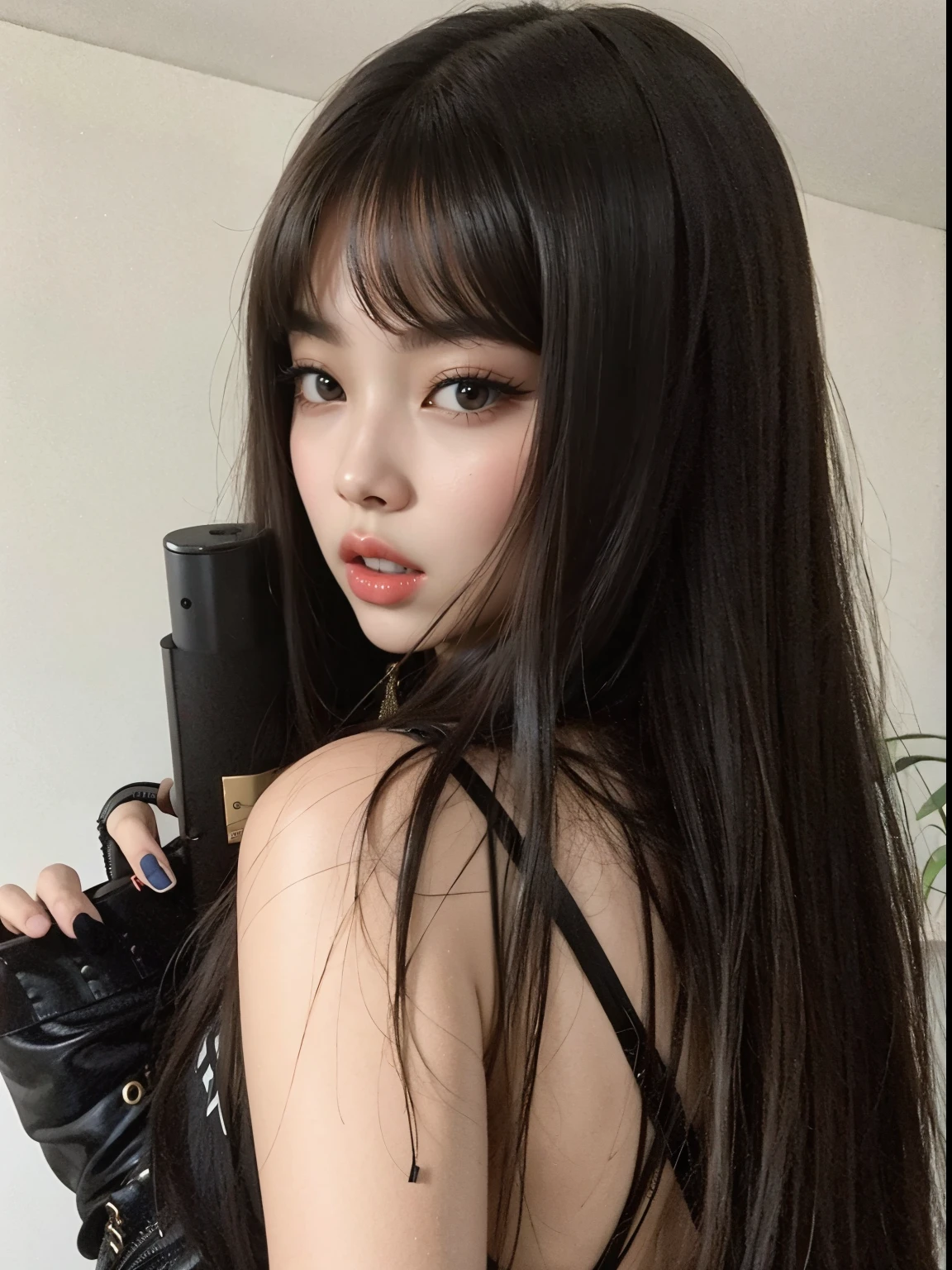 Jennie arranhada, arma falsa, luvas pretas, franjinha, cabelo longo, Angelawhite, ava max, 2 2 anos, with hat, 21 anos, 18 anos, basia tran | |, , angie lobo, Sakimichan, Amouranto, Cara sexy, boa , Yelena Belova, 2 3 anos, jennie blackpink