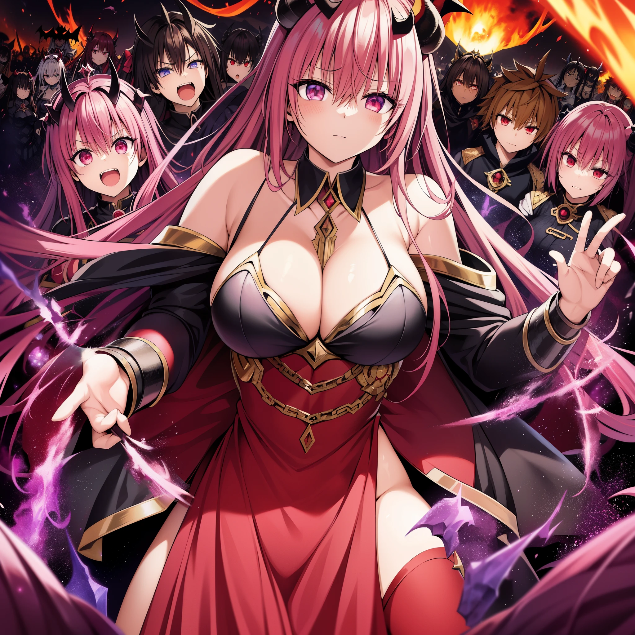 masterpiece++、first-class++、Super fine++、Super fine++、4k++、8k++、From the side、(background focus)++、A woman wearing a sexy outfit、A city-destroying hell that casts a spell on the reigning Super Demon King and his army.、The runes of the super demon king who reigns in hell and his subordinate demon lord army.、The super-large demon king who reigns in hell and his subordinate demon army団の魔法、In the sky above is a super-large demon king who reigns over hell and a swarm of his subordinate demon army.、The super-large demon king who reigns in hell and the magicians of his subordinate demon army.、The demon king's army and its subordinate demon army where the goddess of the super large demon king reigns in hell、Intricate fantasy art、fantasy painting style、Blake A group of witches and their subordinate demon kings, who reign in a beautiful ancient hell.、Queen of a group of super demon kings The king who reigns in hell and his subordinate demon army、fantasy art behans、The super-large demon king who reigns in hell and his subordinate demon armyの魔術師、A super-large demon lord and a group of demons under his control.The king's army that reigns in the beautiful hell.、Fragments of the Super Demon King and his subordinate Demon King's army that reigns in the shining floating hell.、Beneath the magic circle of the super-large demon lord and the demon lord's army that reigns in hell、The sparks of the super-breasted demon king who reigns in the dazzling hell and his army of demon lords.、The chain of the busty demon king who reigns in hell and his subordinate demon army、The super-large demon king who reigns in hell and his subordinate demon army、The super-large demon king who reigns in hell and his subordinate demon armyの集団の風になびく髪、Another world break、A group of Demon King's army that reigns in the beautiful, super-large Demon King's Crown Hell.