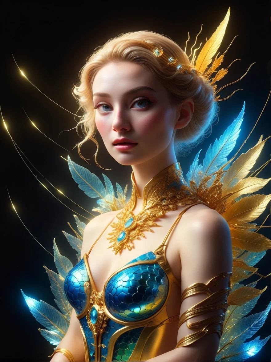 ((Wizard of Oz Characters，Beautiful young girl wearing detailed headdress，Detailed detailed face exquisite，The characters are meticulous，Outdoor detail，anatomically correct，Wearing blue future technology titanium alloy dress armor：1.5))，((battle angel, White lolita armor))，(Extra long blue twin ponytails:1.6），Exquisite facial features，perfect finger features，golden section of body，Realistic，Neon lights，(Liquid light background)，(cowboy shot:1.9)，(UHD, masterpiece, ccurate, anatomically correct, textured skin, super detail, high details, award winning, best quality, 8k)