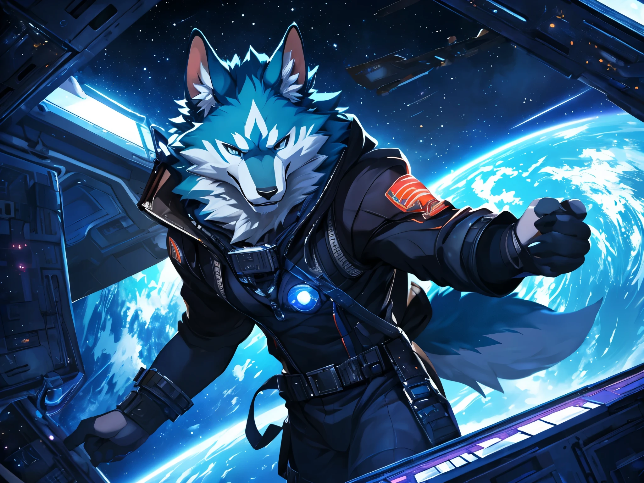 posted on e621, (by Chunie), male, Shirou Ogami anthro, solo, (Realistic eye details 1.2), anime character, arafed image of a man in a space station with a mask, pov furry art, anthro paw pov art, furry paw pov art, commission for high res, furry art!!!, very very beautiful furry art, furry art, on a space station, in a space station, fursona furry art commission, detailed fanart, fursona art, furry fantasy art, slim body, full body like, in a panoramic view, masterpiece, Abstract beauty, ultra detailed face, depth of field, motion blur, high details, high quality, award winning, HD, 16k, (best quality,4k,8k,highres,masterpiece:1.2),ultra-detailed,realistic:1.37,HDR,UHD,studio lighting,extreme detail description,professional,vivid colors,bokeh,lively atmosphere, natural lighting