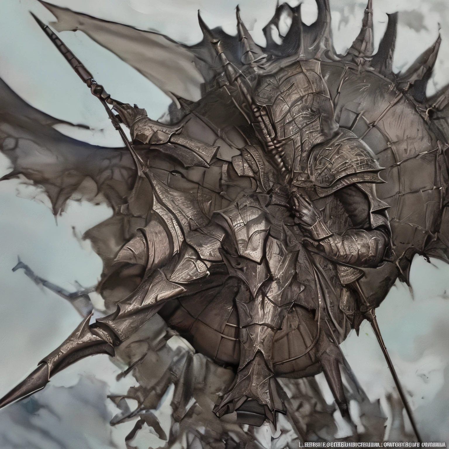 Haz una armadura como la de berserk y que el cascos sea el craneo de una hiena