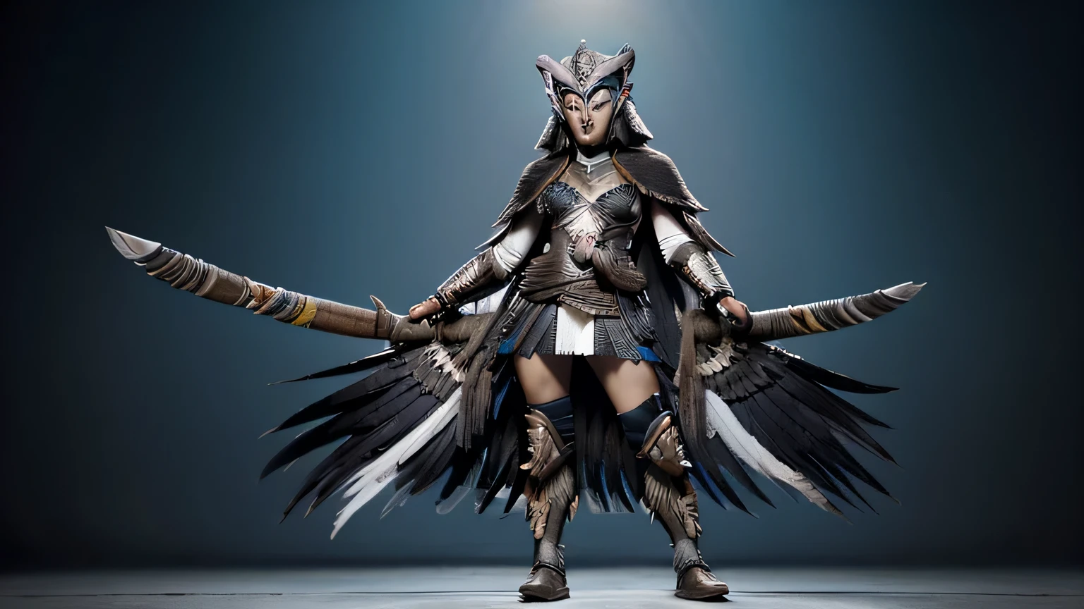 year 1455 mujer guerrera azteca, Aves, toucan team, costume according to the era, full body position t,toucan-shaped helmets, hd, 1455 mujer guerrera azteca, Aves andean condor team, comandante, costume according to the era, full body t position, cascos con forma de gato andino, hd,Cara feliz