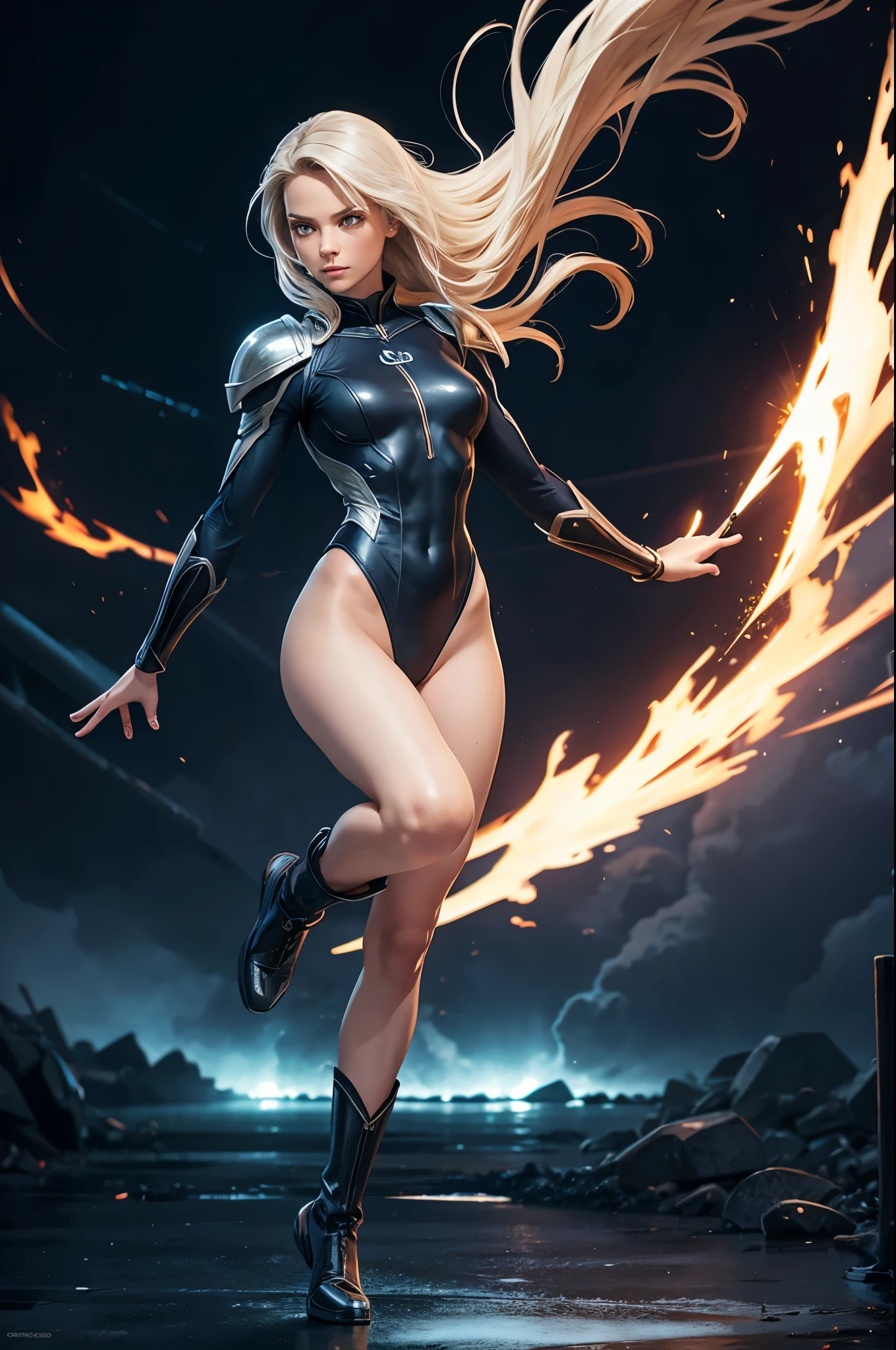 full body, storm girl, leotard