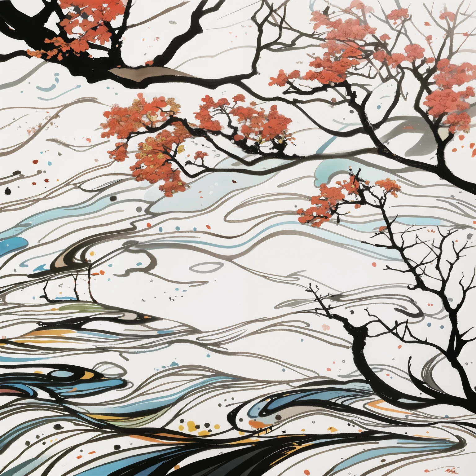 branches,Wu Guanzhong