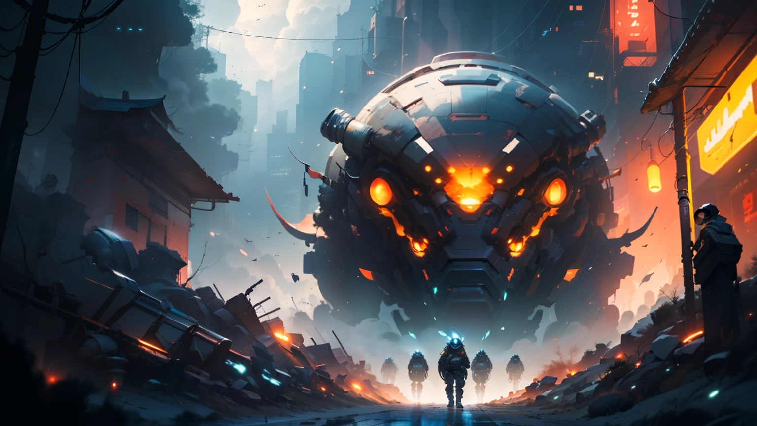 ((best quality)), ((masterpiece)), (Very detailed:1.3), In a sprawling cyberpunk metropolis, Dominated by towering skyscrapers and neon-lit alleyways, a dystopian mega corporation known as Ony reigns supreme. Ony, Driven by insatiable greed and power, Having ventured beyond the borders of the Earth,开发near earth object的大量资源 (near earth object) In the relentless pursuit of profit.Set in a gritty future, The lines between humanity and technology are blurring, 您的图像将描绘near earth object小行星采矿的黑暗和残酷世界. Explore the juxtaposition of high-tech machinery, Advanced technology, and human labor,They work together to extract precious minerals and resources from the cold depths of space.Capturing scenes of giant mining equipment, suspended in zero gravity, relentlessly drilling into massive near earth object, Their robotic arms pierce the exterior of the rock. show to workers, Wearing a cybernetic suit, Brave harsh space conditions to harvest valuable ore, Their faces were covered by gas masks and reflective visors.In a cold and desolate asteroid, reveal the towering presence of the Ony headquarters—a monolithic structure that casts a shadow over the workers below. Showcase gorgeous offices and boardrooms, Decisions made by executives determine the fate of companies and exploited people.But beneath the glamorous appearance of corporate power, Exposing the brewing resistance of the victim. Mapping the clandestine activities of the underground resistance movement, fighting against Ony's iron grip on society. show their covert operations, Hack into company network, and plot to reveal its dark secrets..Incorporate advanced technological elements, cybernetic enhancement, Holographic display, and augmented reality overlay to emphasize the cyberpunk atmosphere. explore desolation、Contrast between polluted urban landscape and infinite expanses of space, Emphasis on humanistic impact