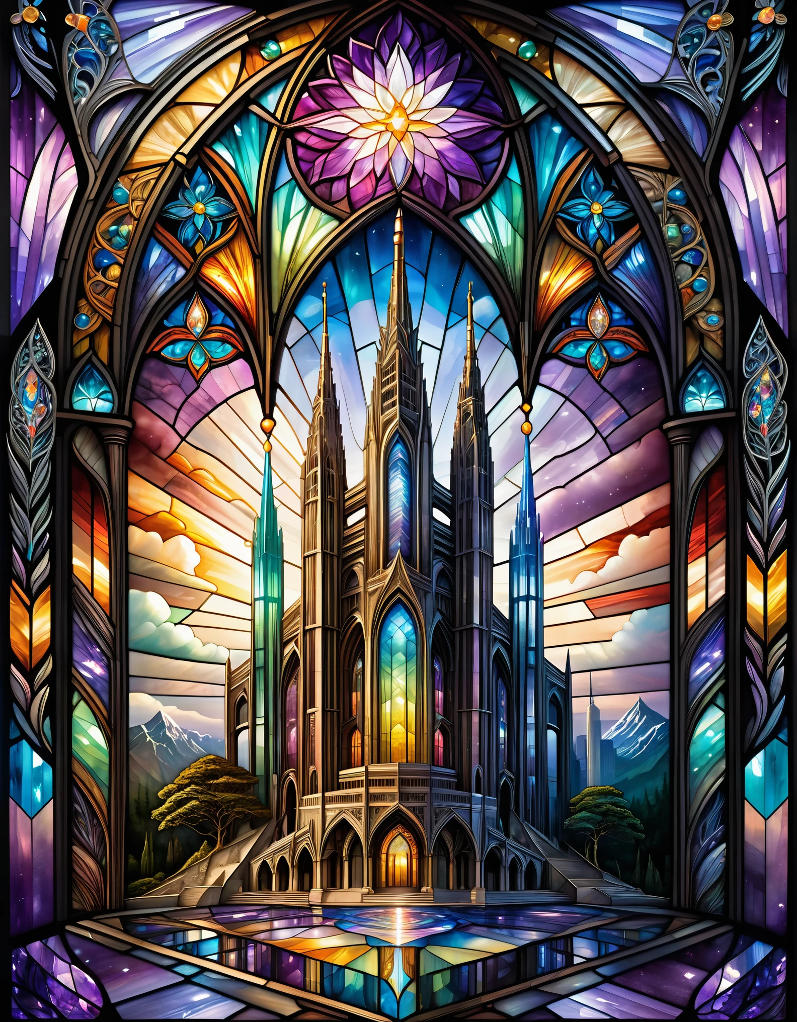 Symmetry (Stained glass art)