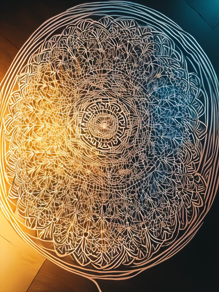 ((Symmetry, with beautiful vitro-style colors:1.5)),((Imaginative scene)),((perfect, meticulously detailed: 1.4)), ((full shot: 1.4)), ((Best quality)), (( Masterpiece)), 3D, (Hyper Detailed: 1.3), ( Photorealistic: 1.4), ((Front Camera, Front View)), 32k.
