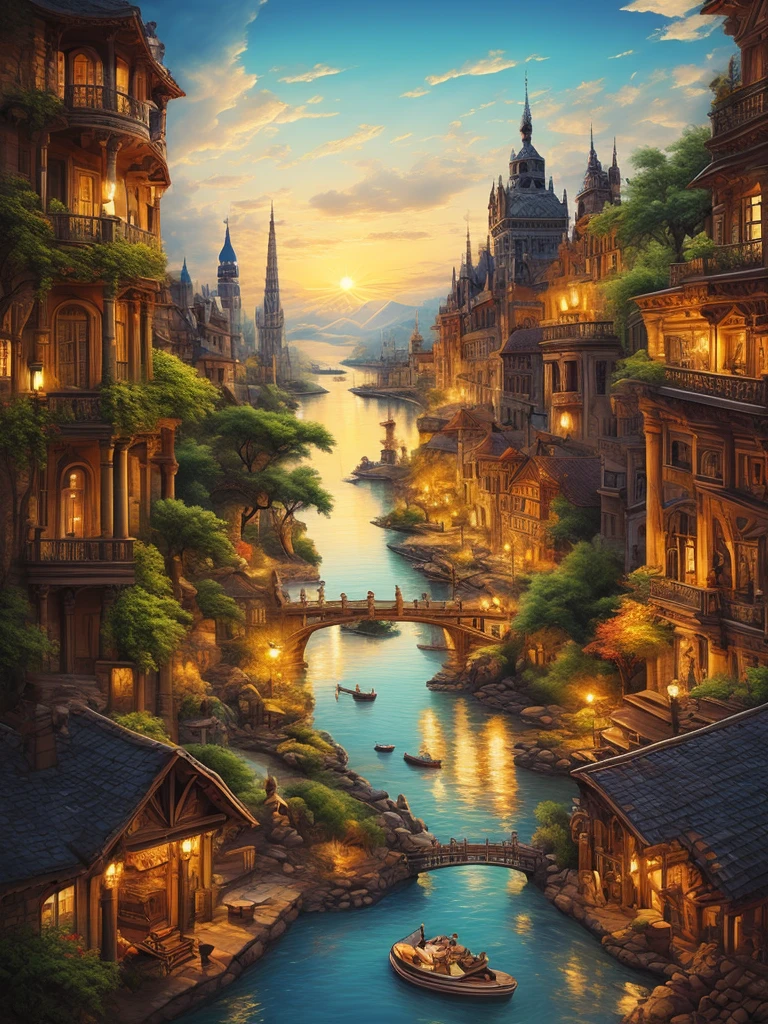 ((Symmetry, with beautiful vitro-style colors:1.5)),((Imaginative scene)),((perfect, meticulously detailed: 1.4)), ((full shot: 1.4)), ((Best quality)), (( Masterpiece)), 3D, (Hyper Detailed: 1.3), ( Photorealistic: 1.4), ((Front Camera, Front View)), 32k.