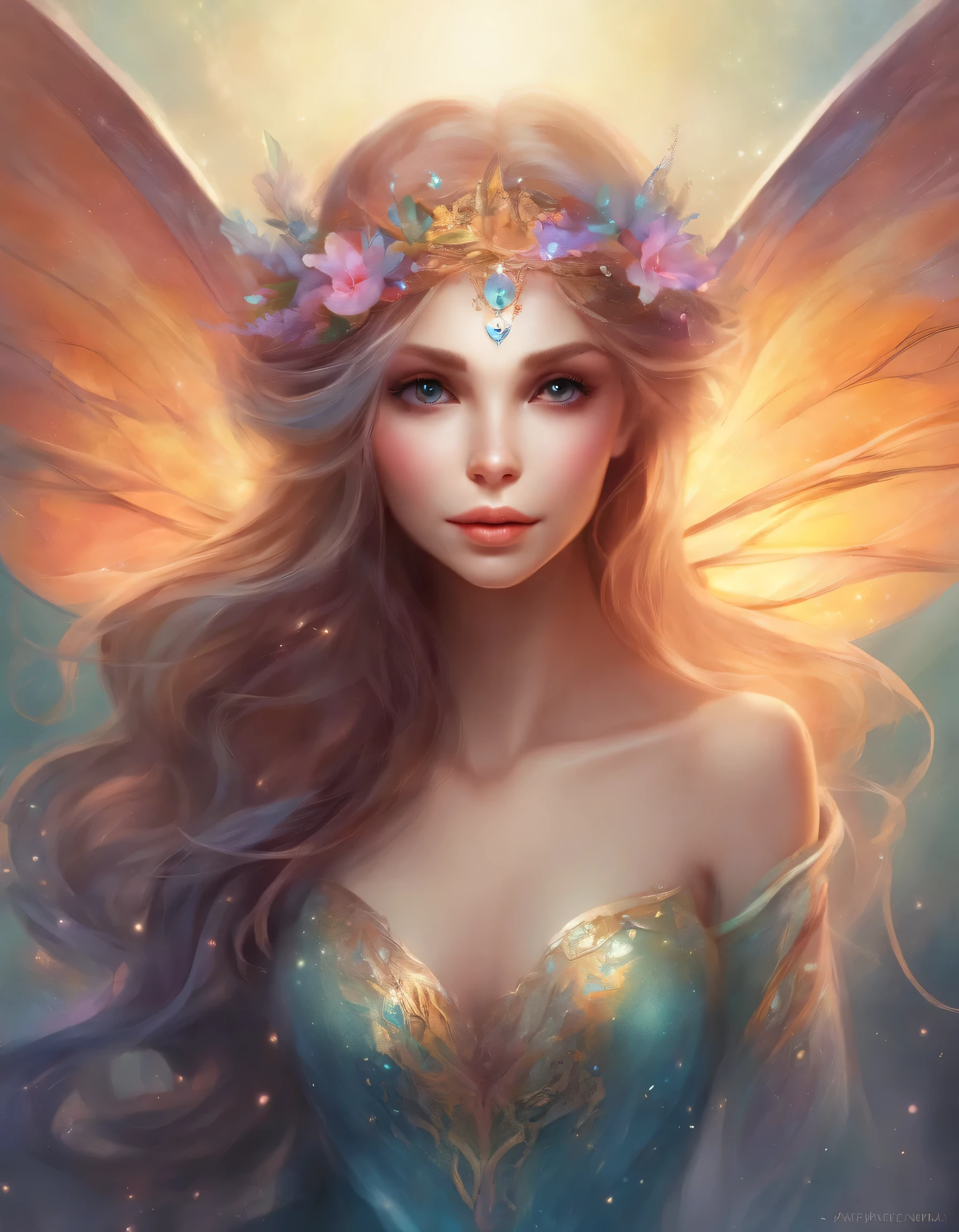 Beautiful fairy seen from the front