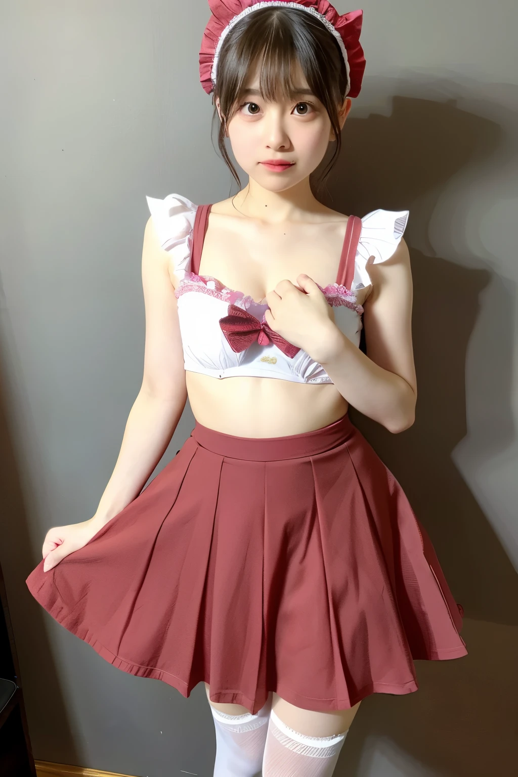 {Panty shot} Girl, woman, fluttering skirt, whole body, baby face {Lolita} Furifuri [maid] nipple

