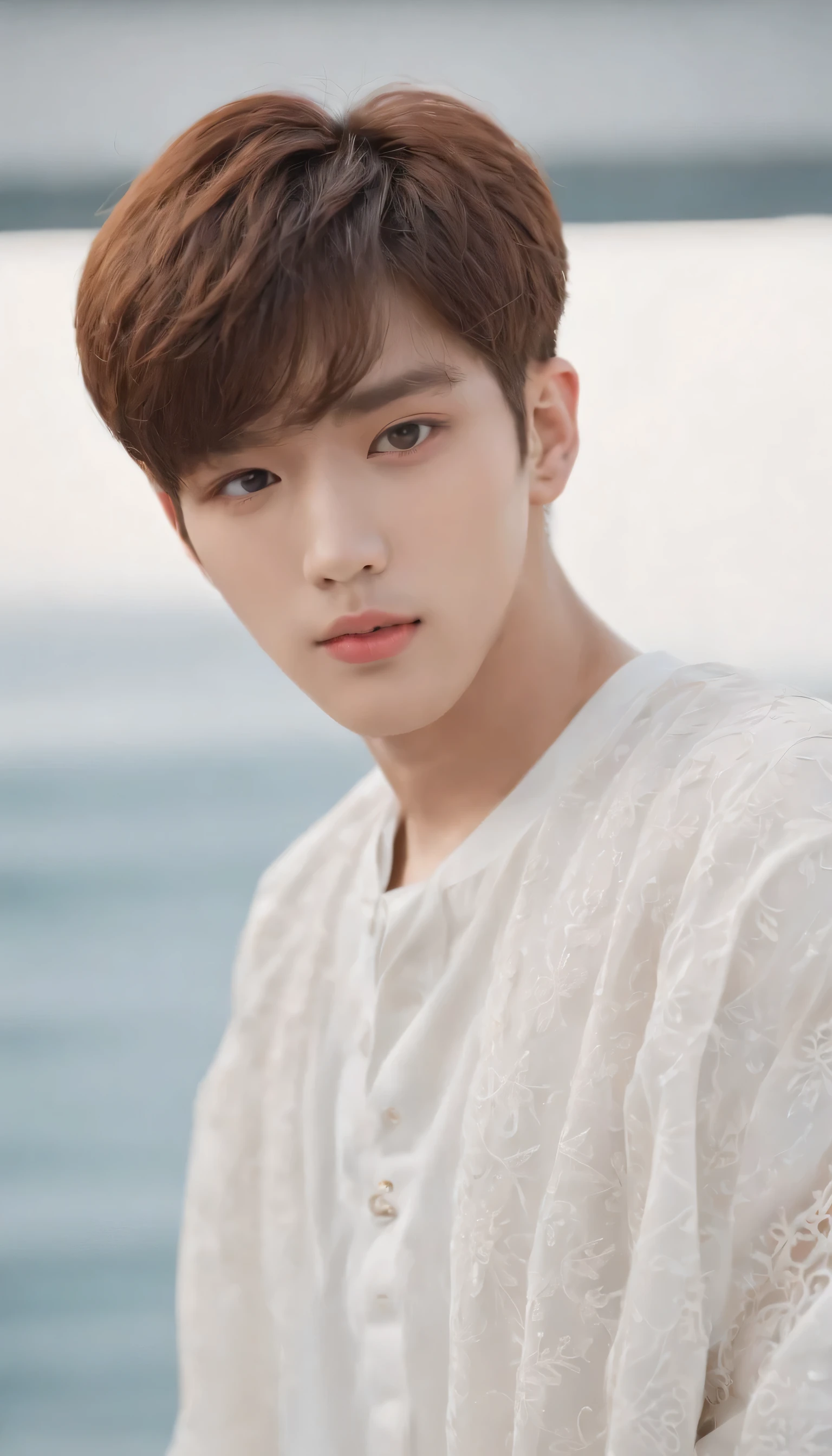 UP10TION kpop member kim wooseok, with muslim fashion
