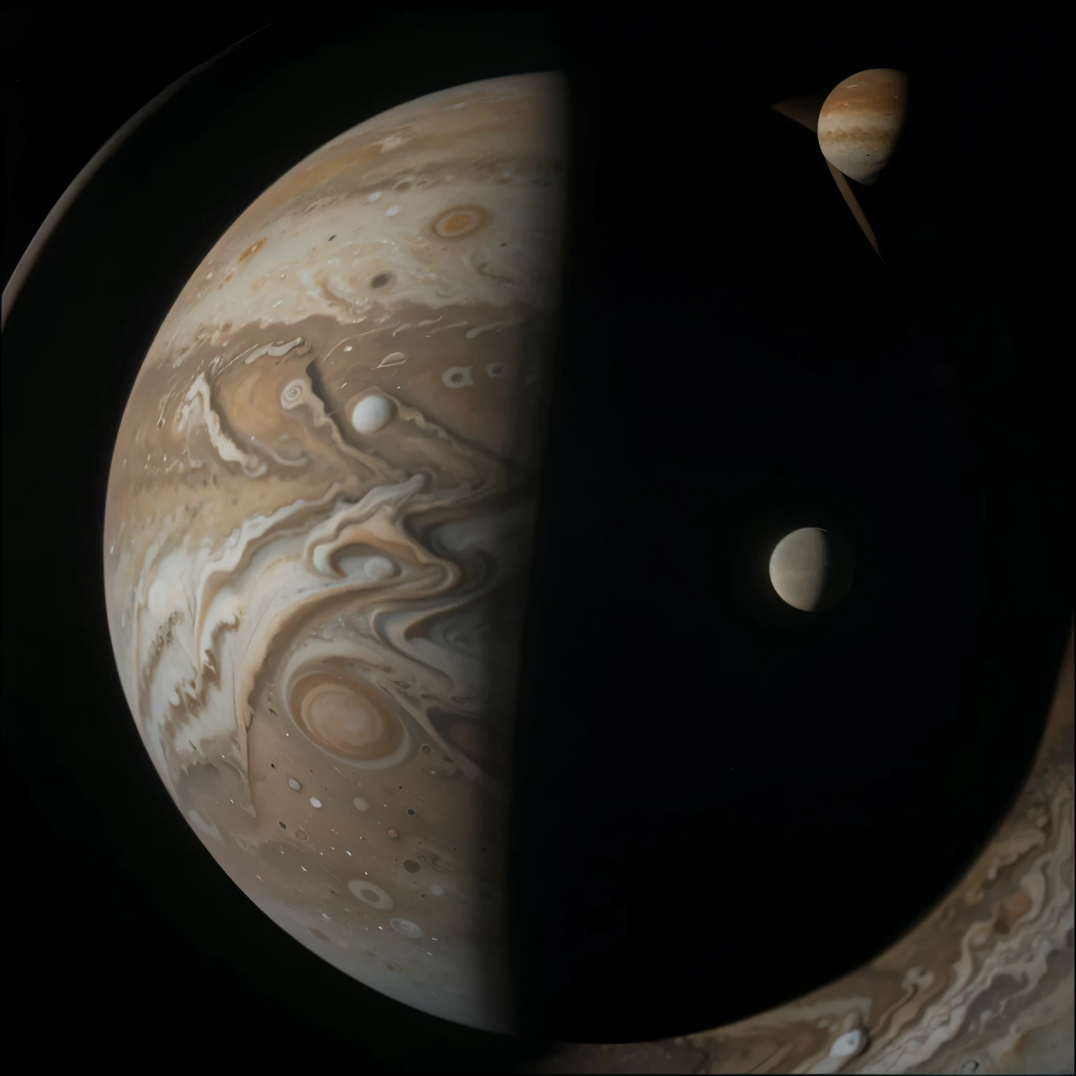 Jupiter's view of its moons