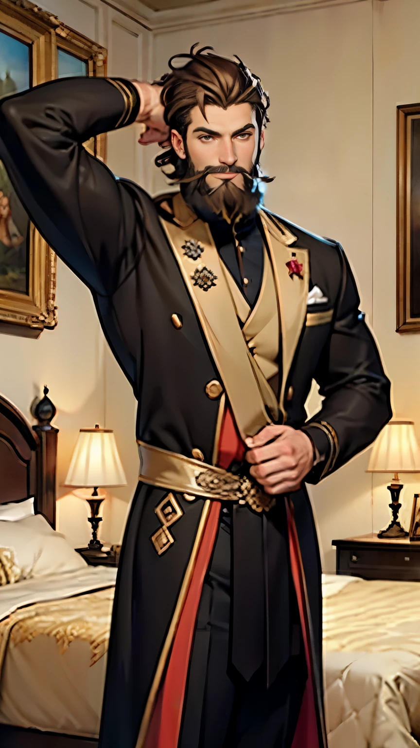 Thick beard, bushy beard