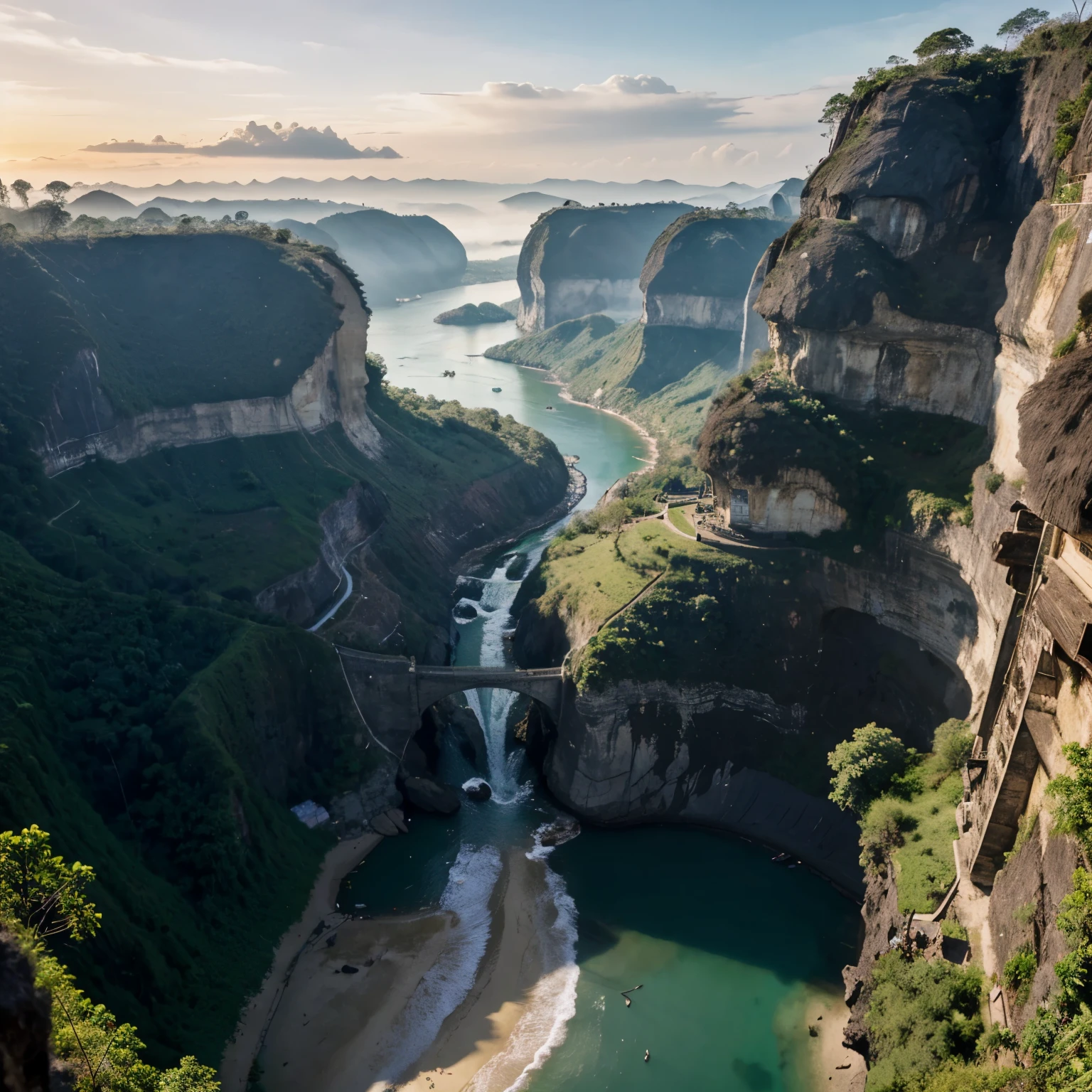 Indonesia , place in the world , 4k , realistic , sharp detail , good lighting , stunning , 