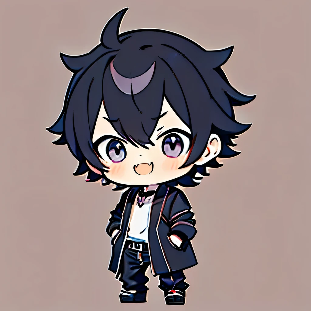 short black hair
